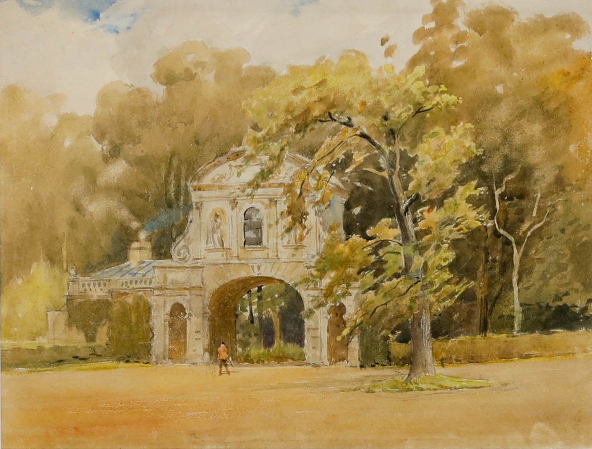 Alfred Henry Hart (1866 1953) Framed Watercolour, Old Temple Bar photo furniture