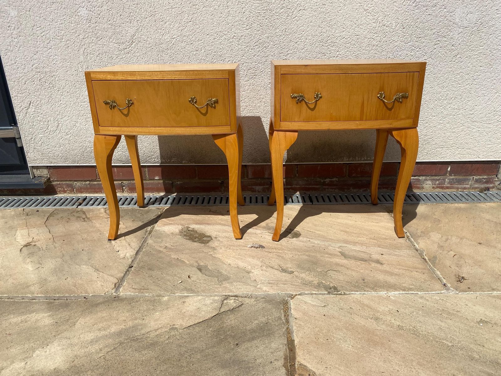 photo furniture Pair Of Antique Vintage Bedside Tables Chests Lamp Stands
