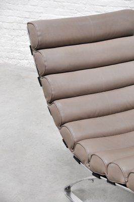 Space Age Leather Cantilever Lounge Chair, 1960s photo vinterior