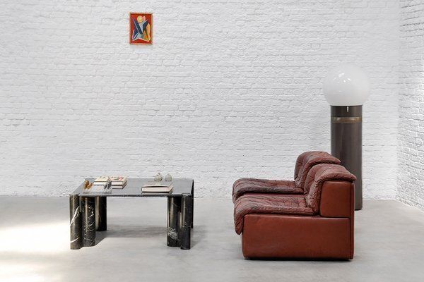 5912.0 Nero Marquina Marble Coffee Table By Gae Aulenti, 1970s photo