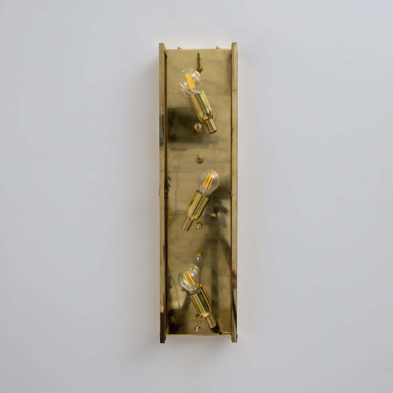 photo vinterior Pair Of Modern Sconces In Brass And Milk White Murano Glass And Amber Glass