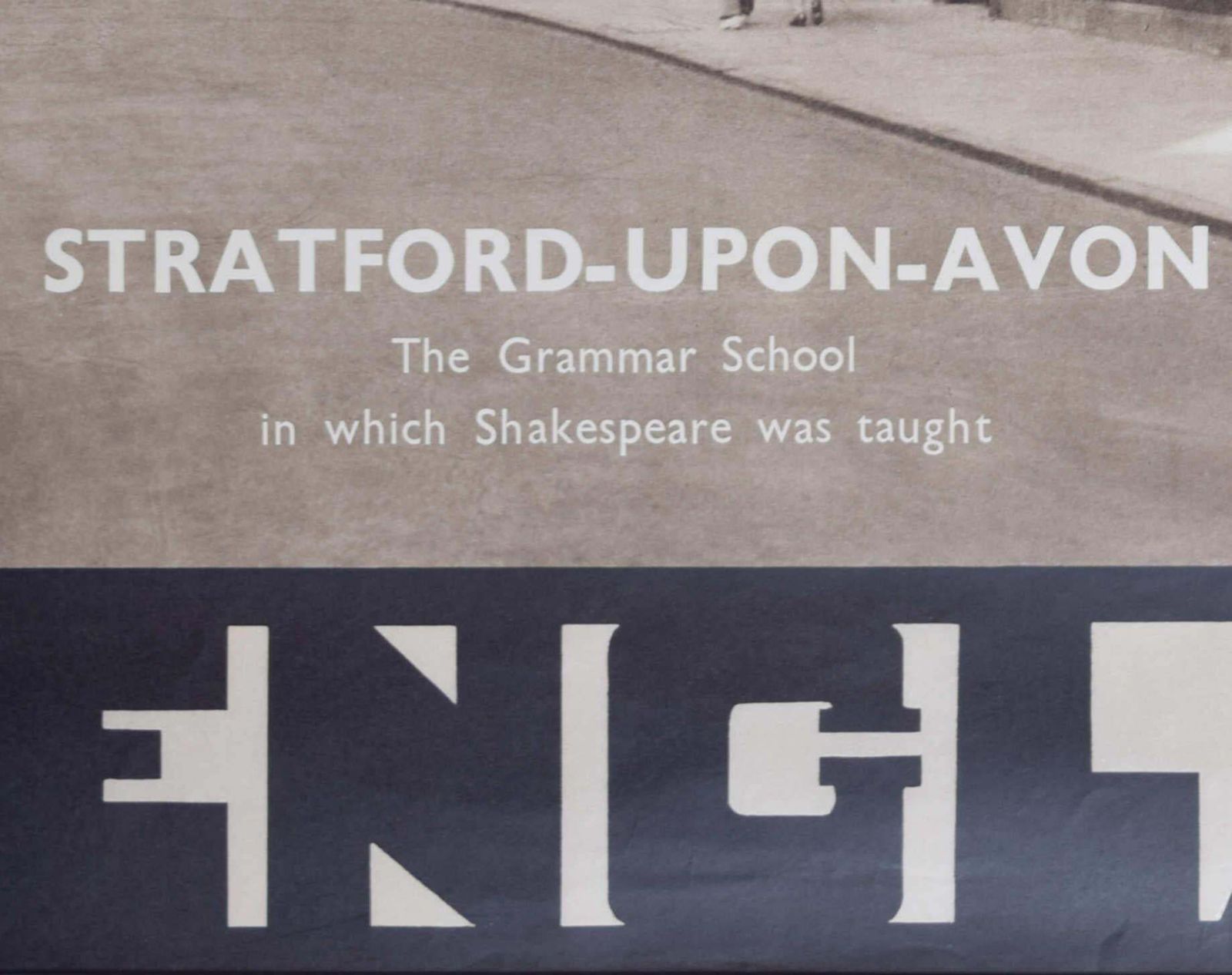 Stratford Upon Avon, Vintage 1950s Travel Poster By J. Dixon Scott photo 483.0