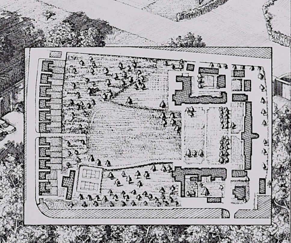 Downing College, Cambridge, Engraving By Andrew Ingamells, 2005 photo furniture