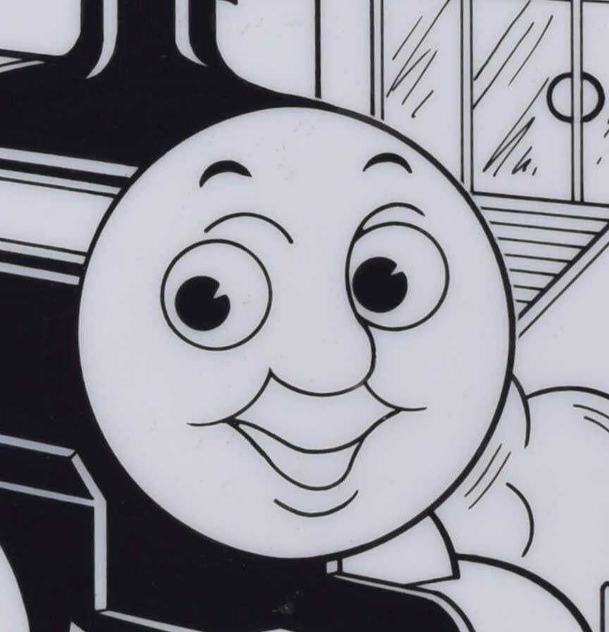 Thomas The Tank Engine At Wellsworth Station, Original Ink On Cell Illustrations, C.1995 photo furniture