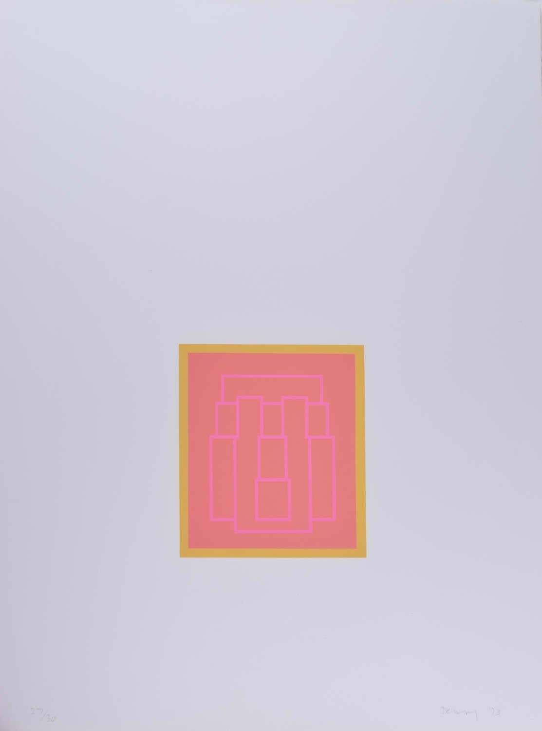 Portrait Series A (3), Screenprint By Robyn Denny, 1973