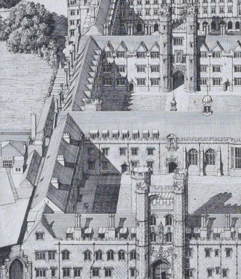 St John's College, Cambridge, Engraving By Andrew Ingamells, 2005 photo Art