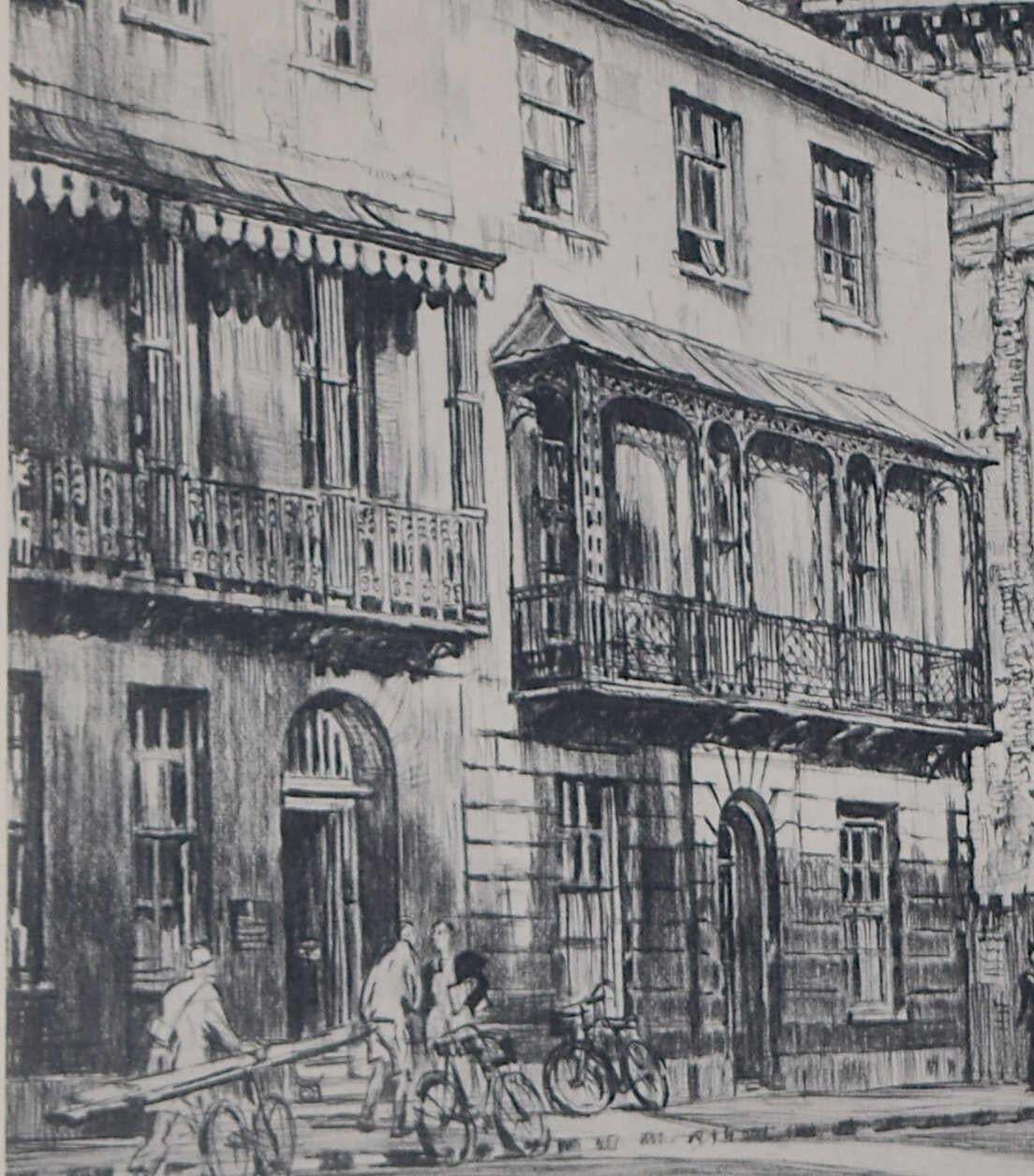 The Ashmolean And Balliol College, Oxford, Lithograph By F. L. Griggs photo 641.0