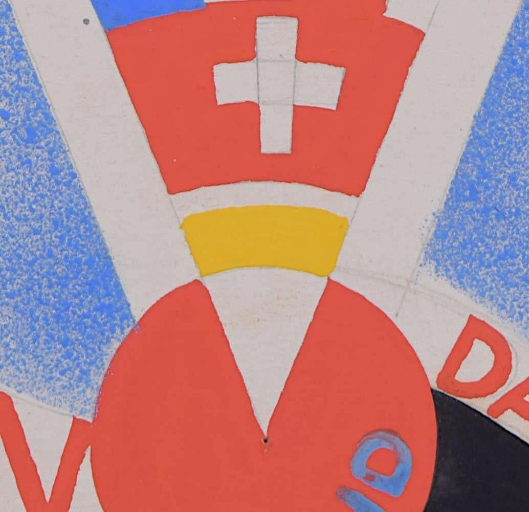 Holidays On The Continent, 1930s Railway Poster Design By A. E. Halliwell photo vinterior