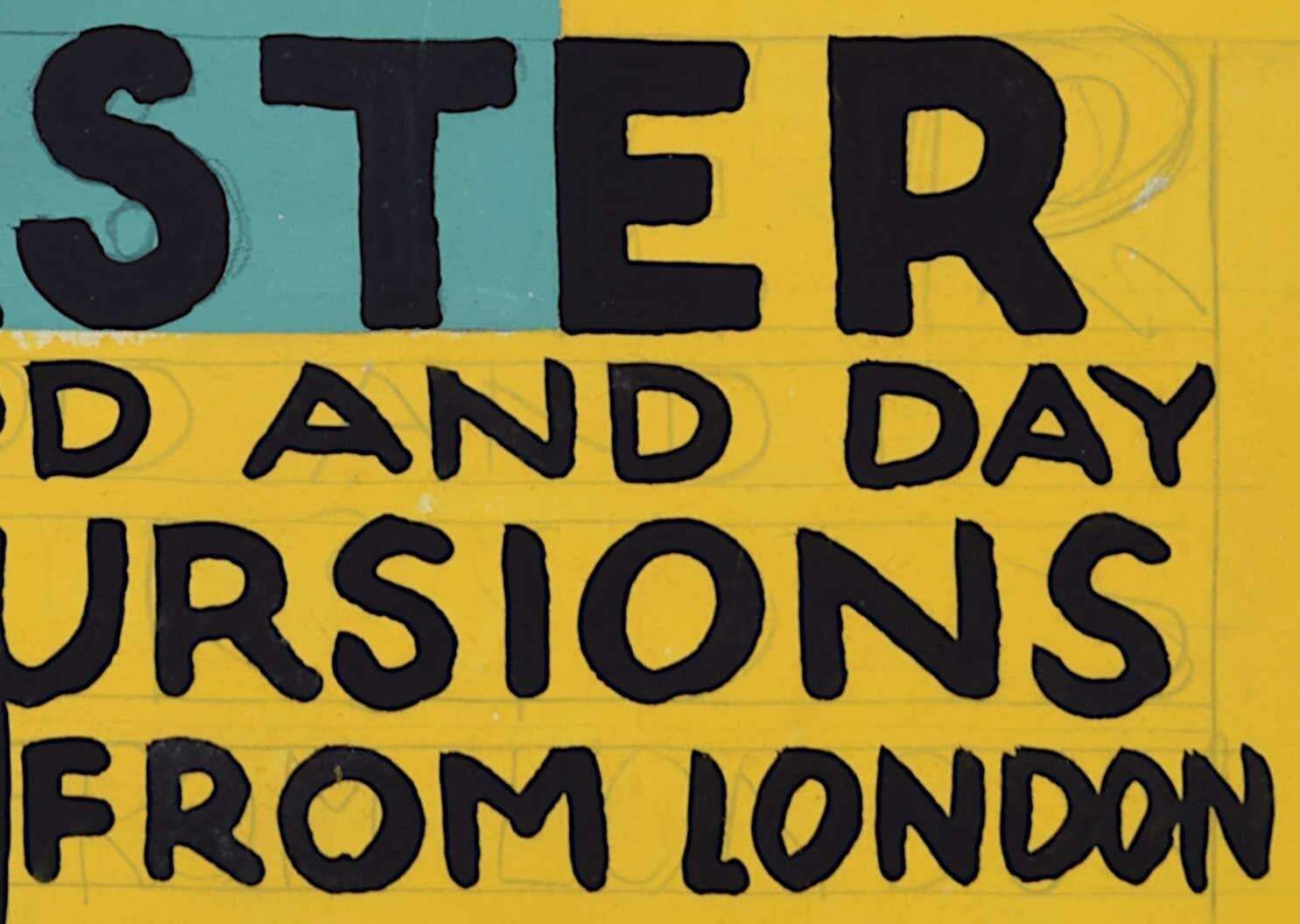 Easter Excursions From London, 1930s Railway Poster Design By A. E. Halliwell, C.1930 photo Art