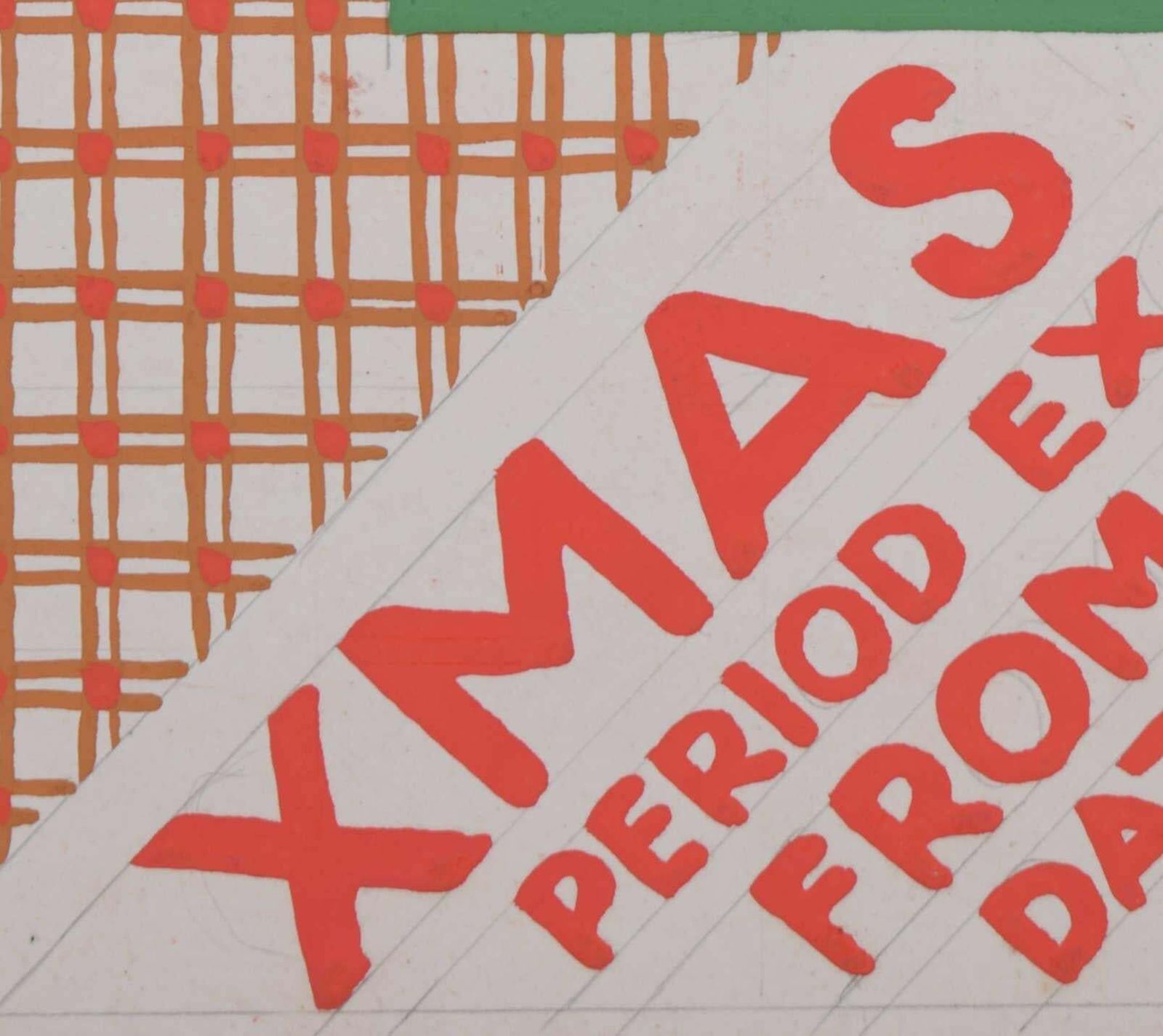 Xmas Period Excursions From London, 1930s Railway Poster Design, C.1930 By A. E. Halliwell photo 1053.0