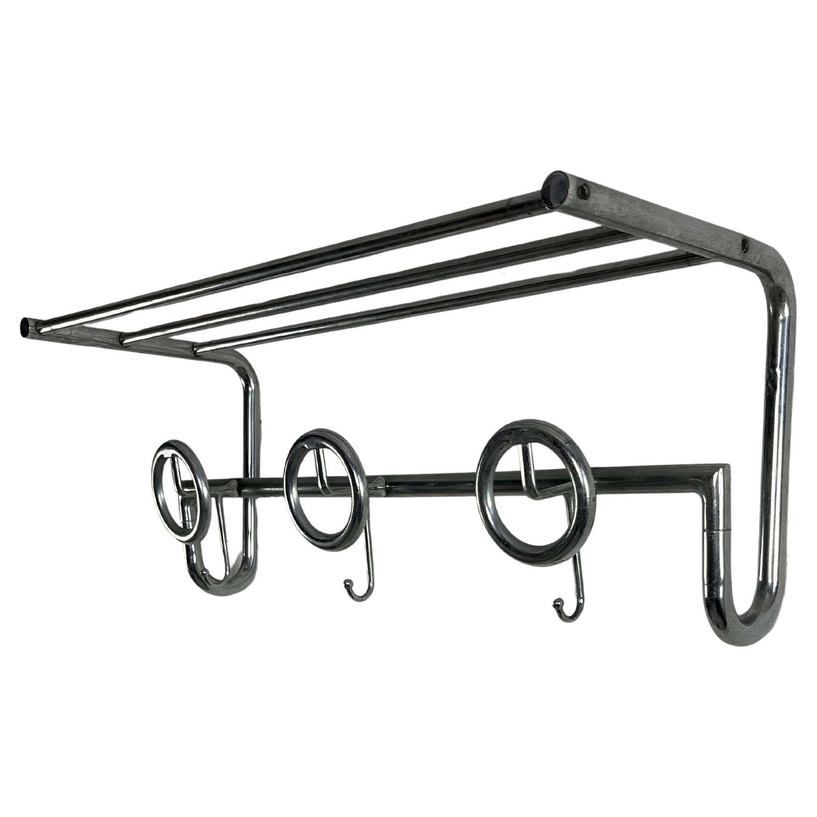 Mid Century French Steel Coat Hanger, 1950s photo furniture