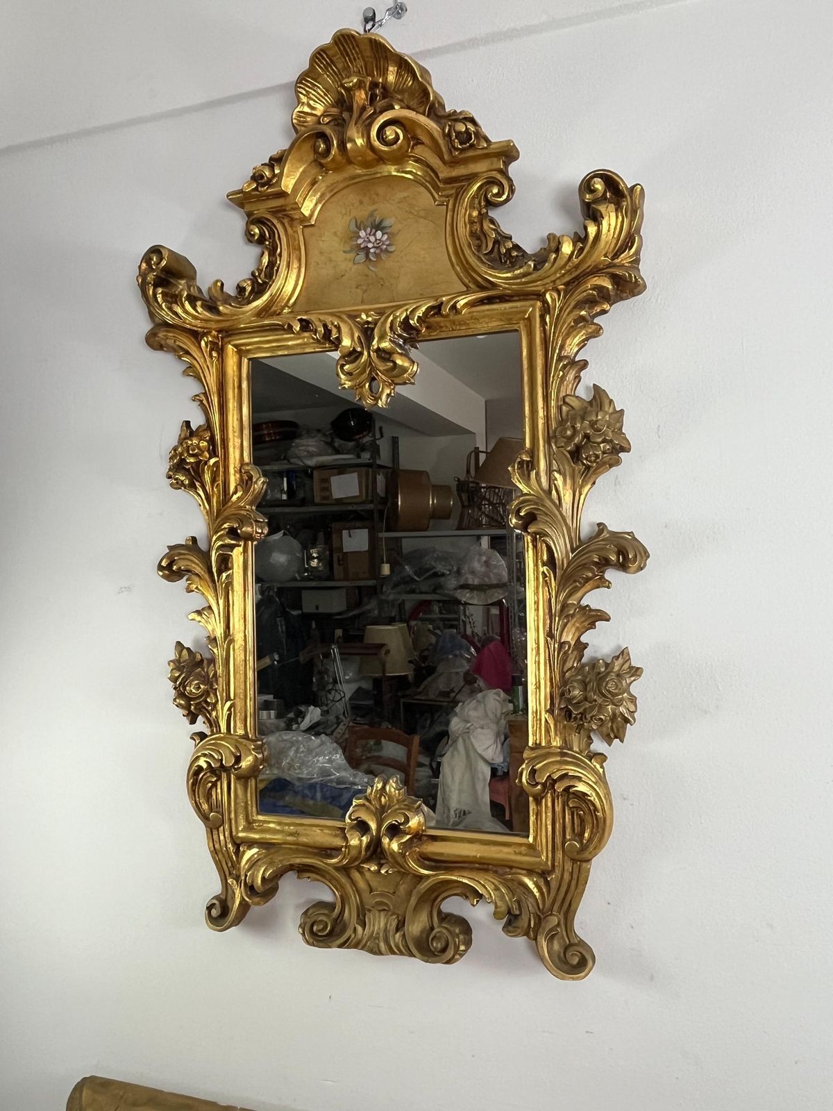 Mid Century Louis XV Console And Wall Mirror In Carved And Gilt Wood, 1930s photo furniture