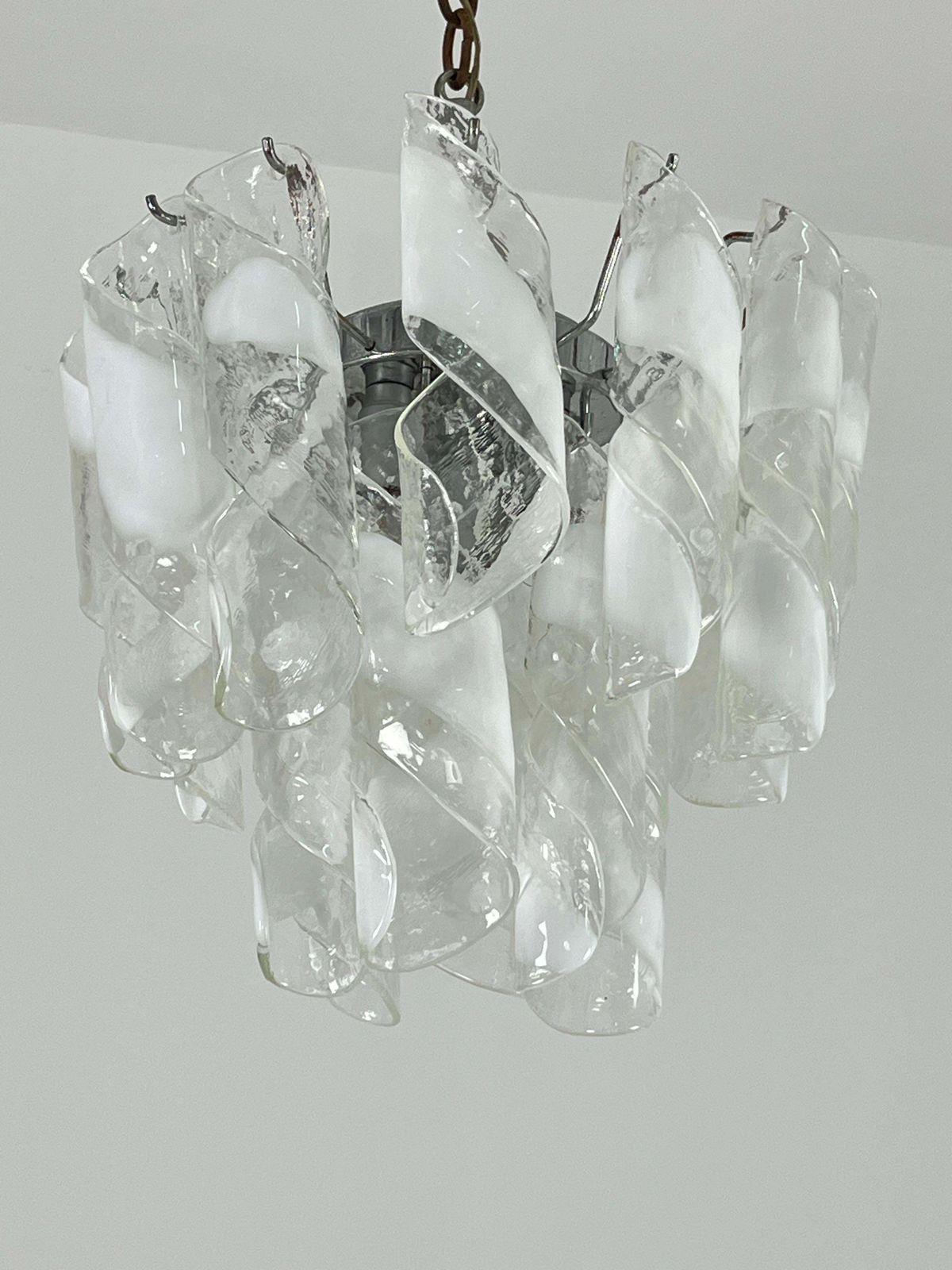 Mid Century Murano Glass 4 Light Chandelier, 1960s photo furniture