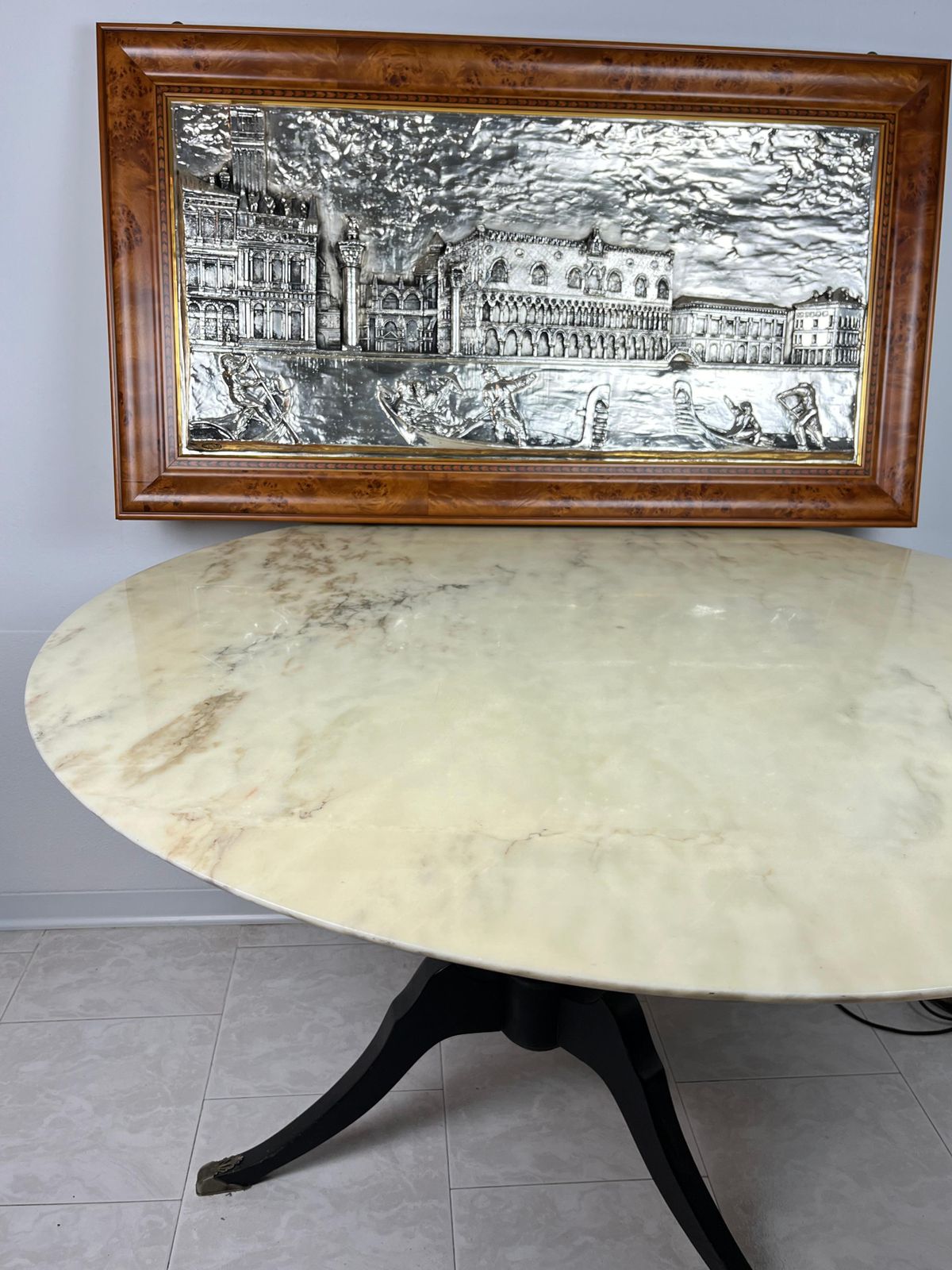 Large Bas Relief Piazza San Marco ( Venice ) Cm 115 X Cm 64, 1000 Silver, 1980s photo for sale