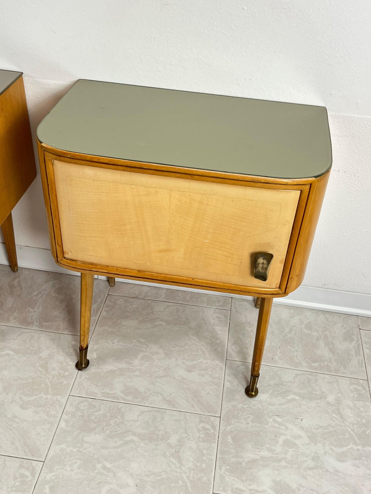 Set Of 2 Mid Century Bedside Tables Attributed To Vittorio Dassi 1959 photo for sale