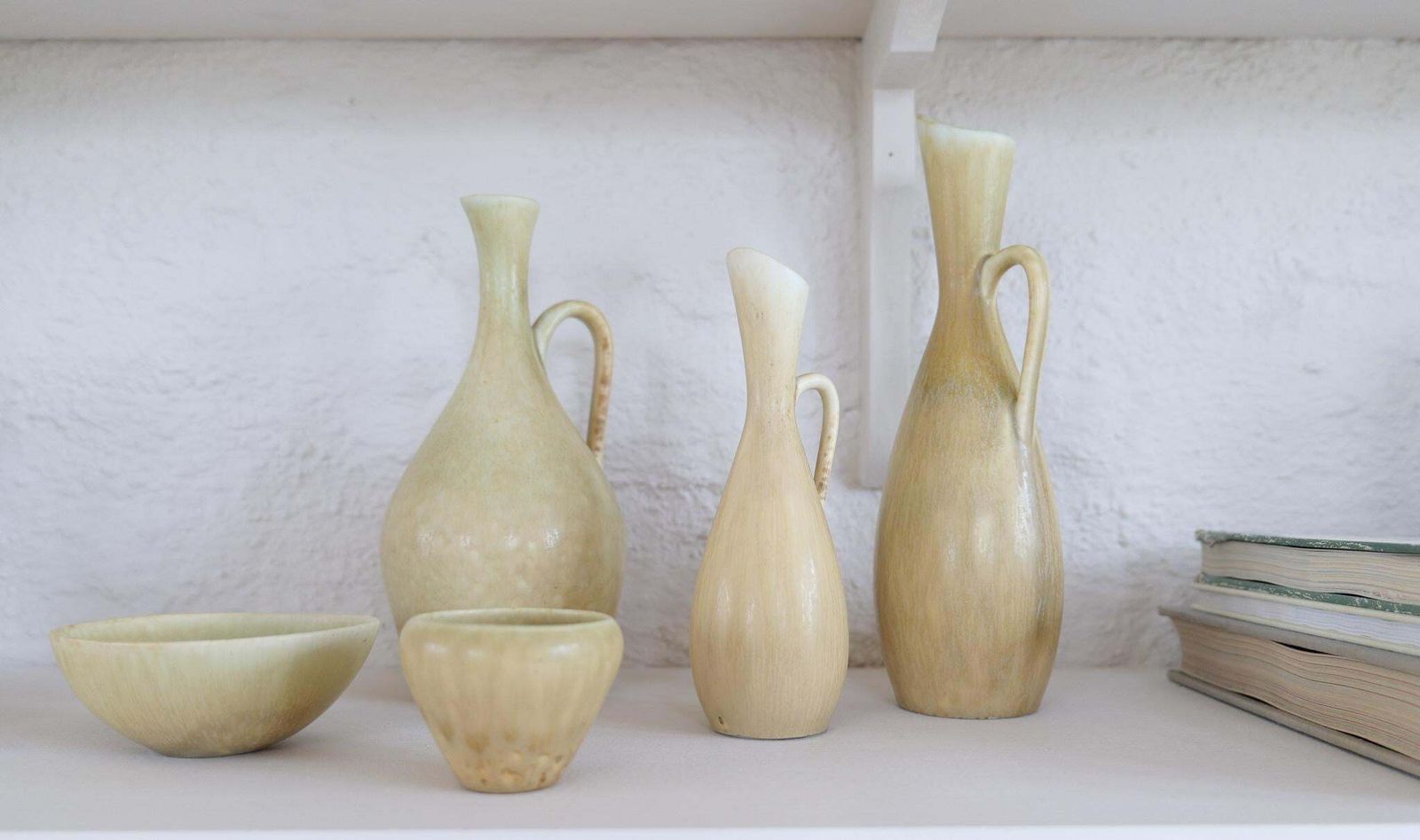 Midcentury Modern Groupe Of 5 Vessels Rörstrand Sweden 1950 photo Home Decor
