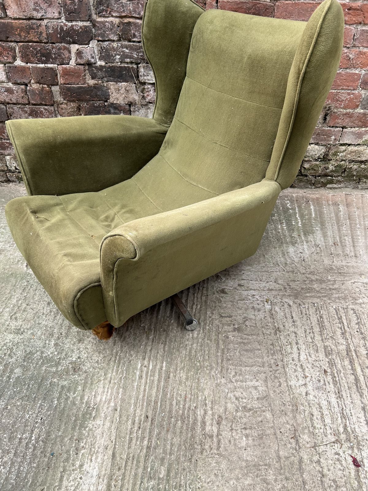 Restoration Project 1970s Retro Articulated Swivel Chair On Wheels photo Furniture