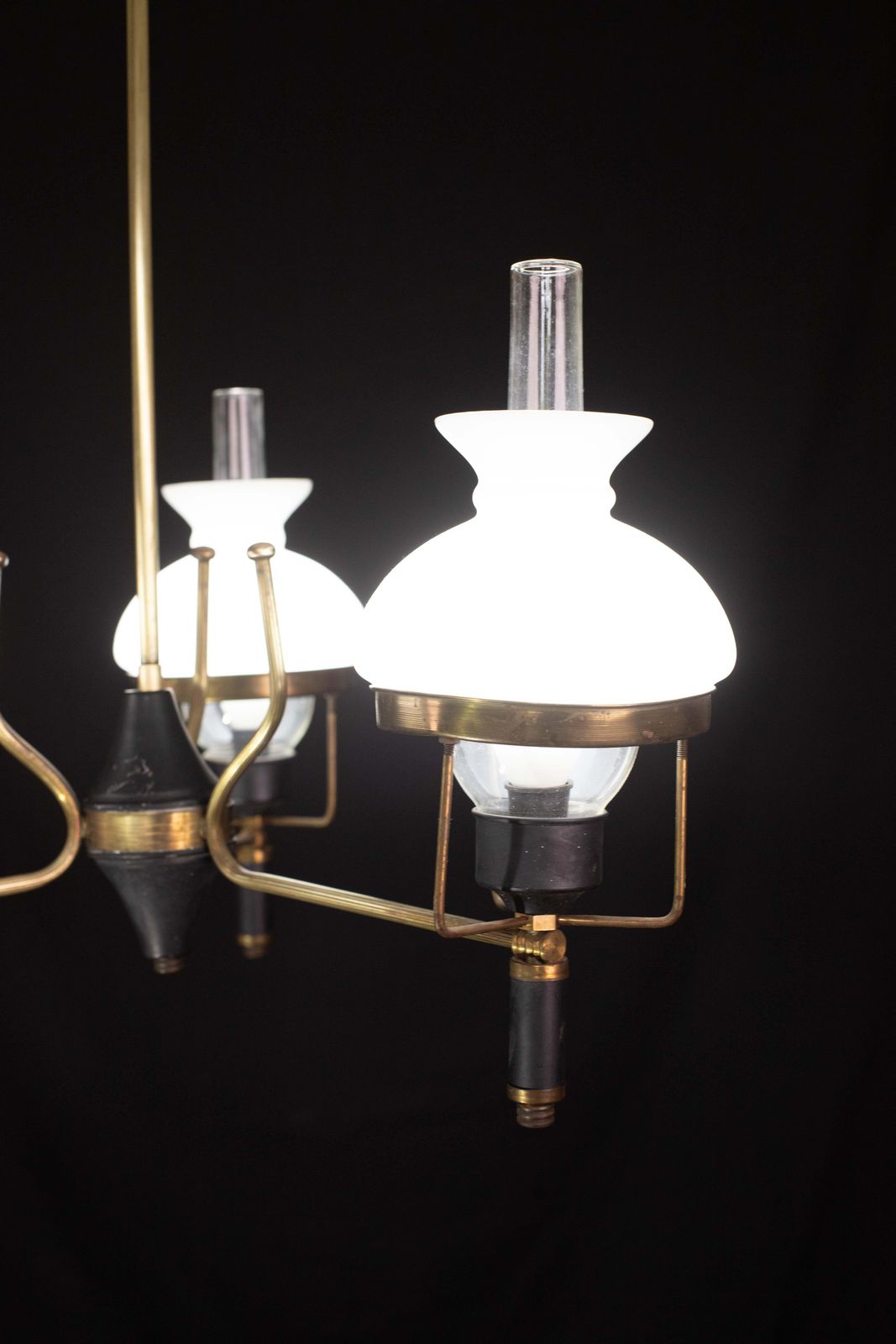 Italian Mid Century Chandelier By Stilnovo, 1960s photo vintage