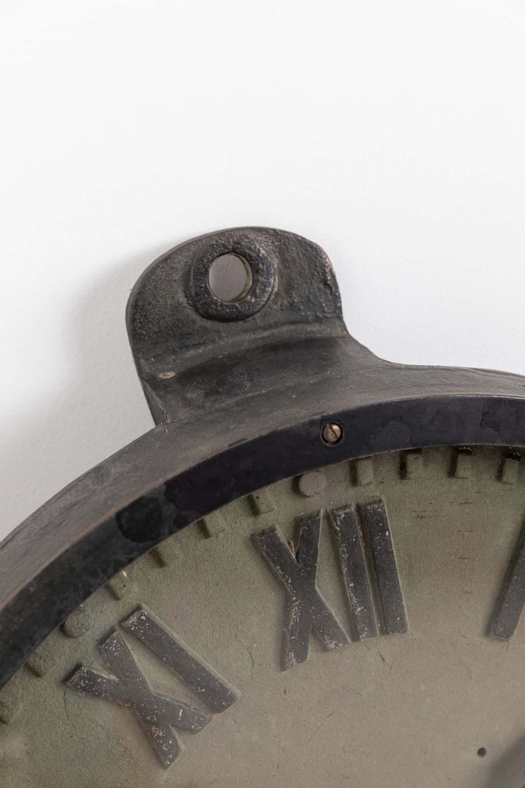 18" Cast Iron Gents Of Leicester Factory Clock photo buy