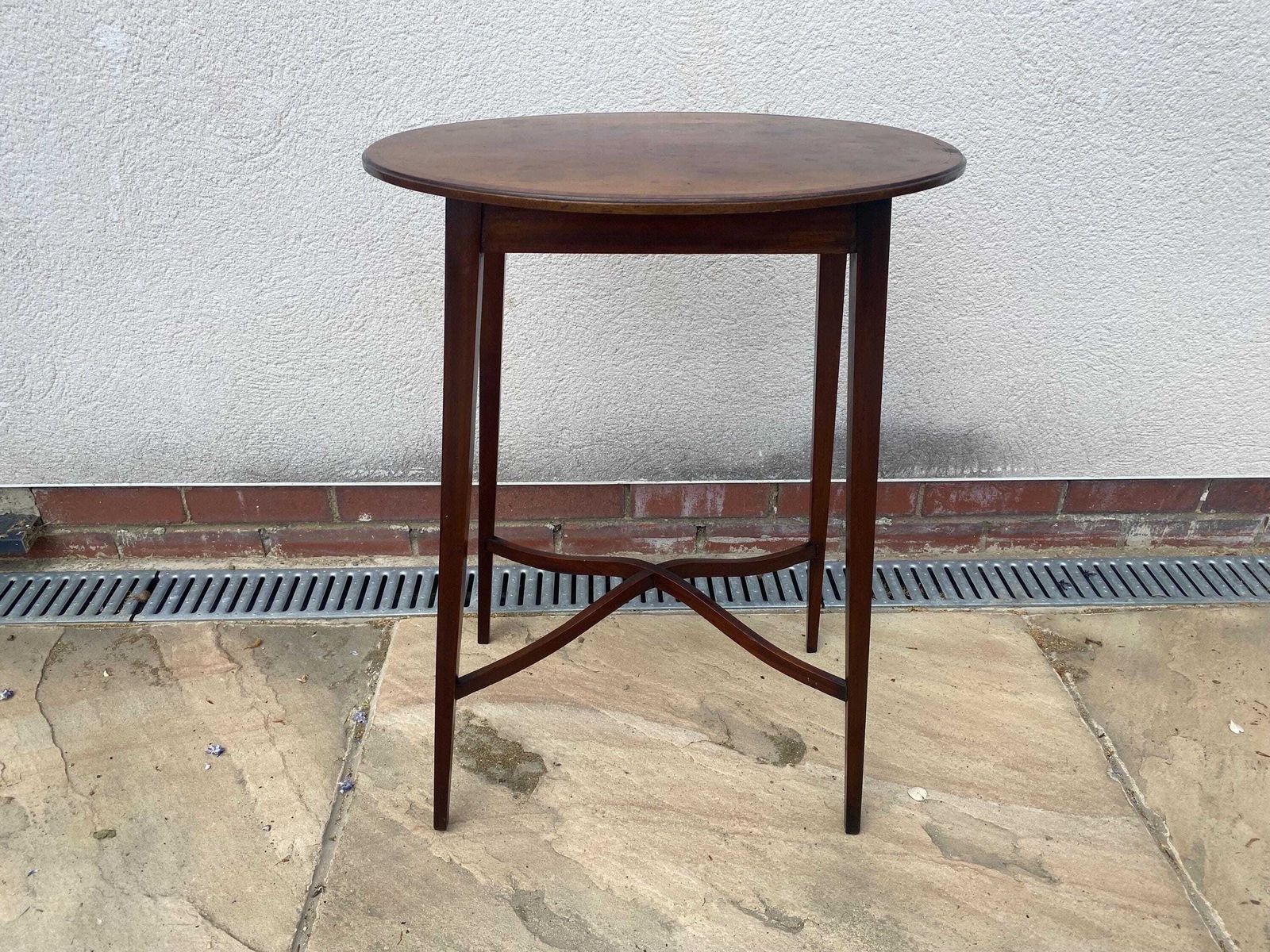 photo furniture Antique Edwardian Hall Table / End Table / Side Table / Lamp Table / Plant Stand