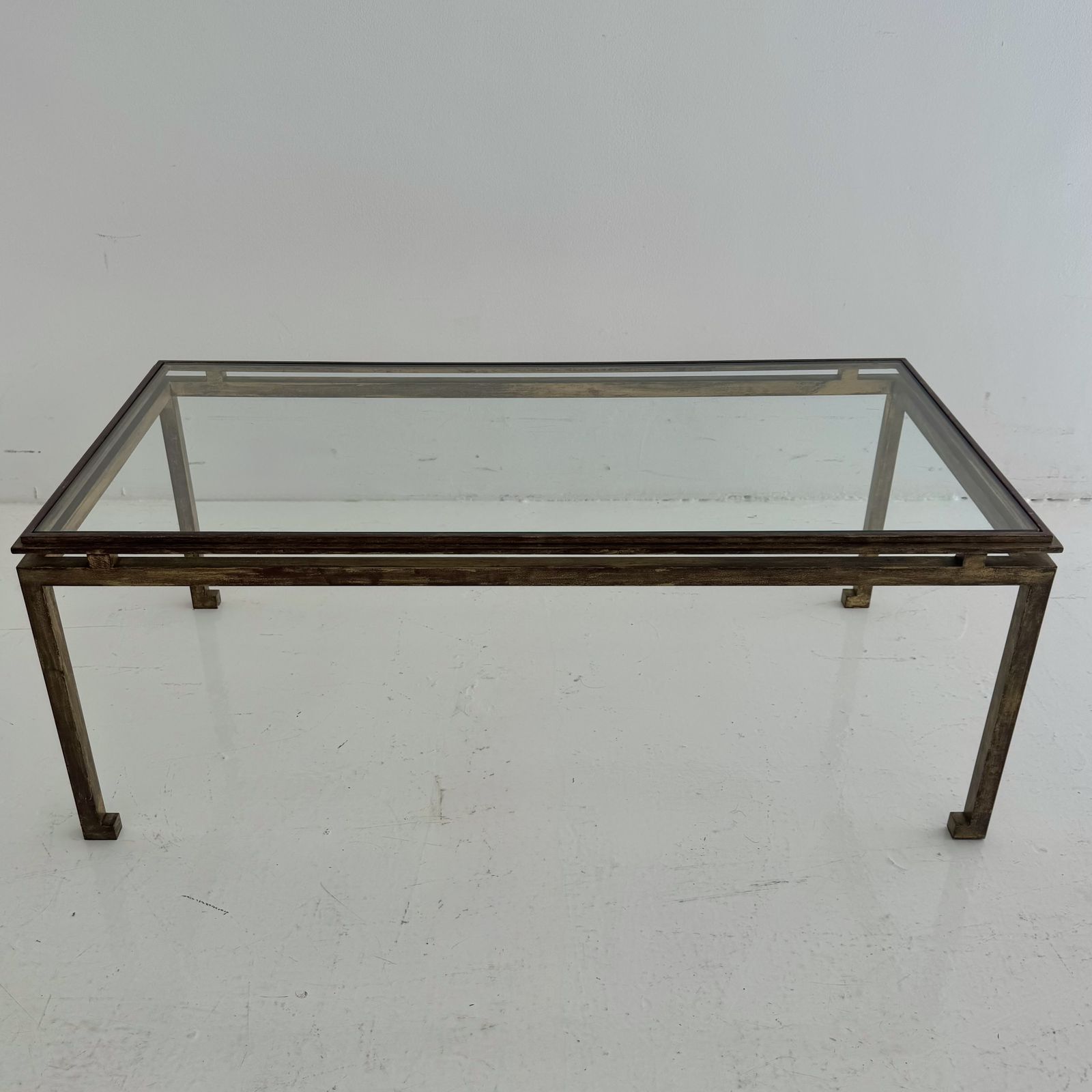 A 1950s French Gilt Bronze Maison Ramsay Coffee Table photo furniture