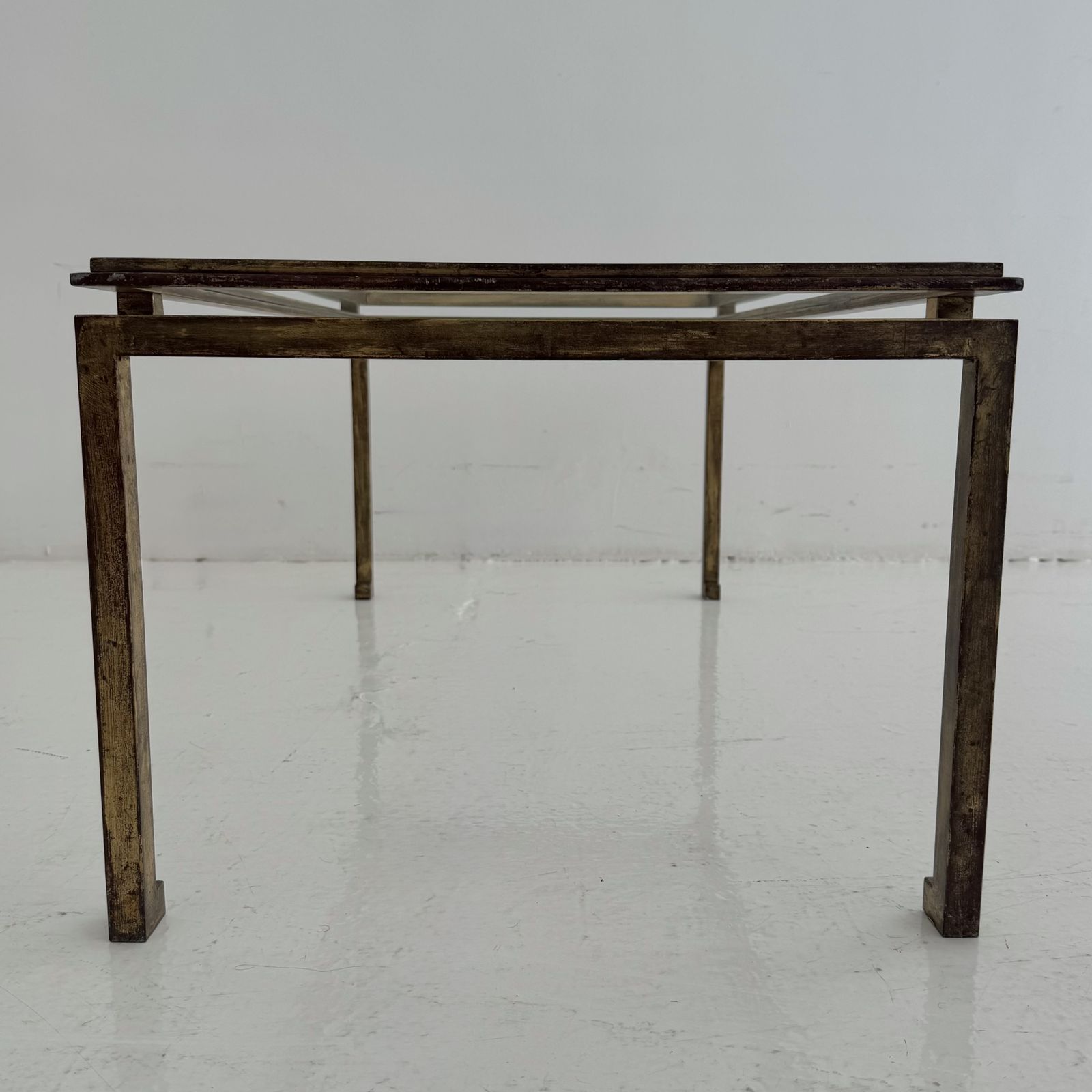 A 1950s French Gilt Bronze Maison Ramsay Coffee Table photo vinterior