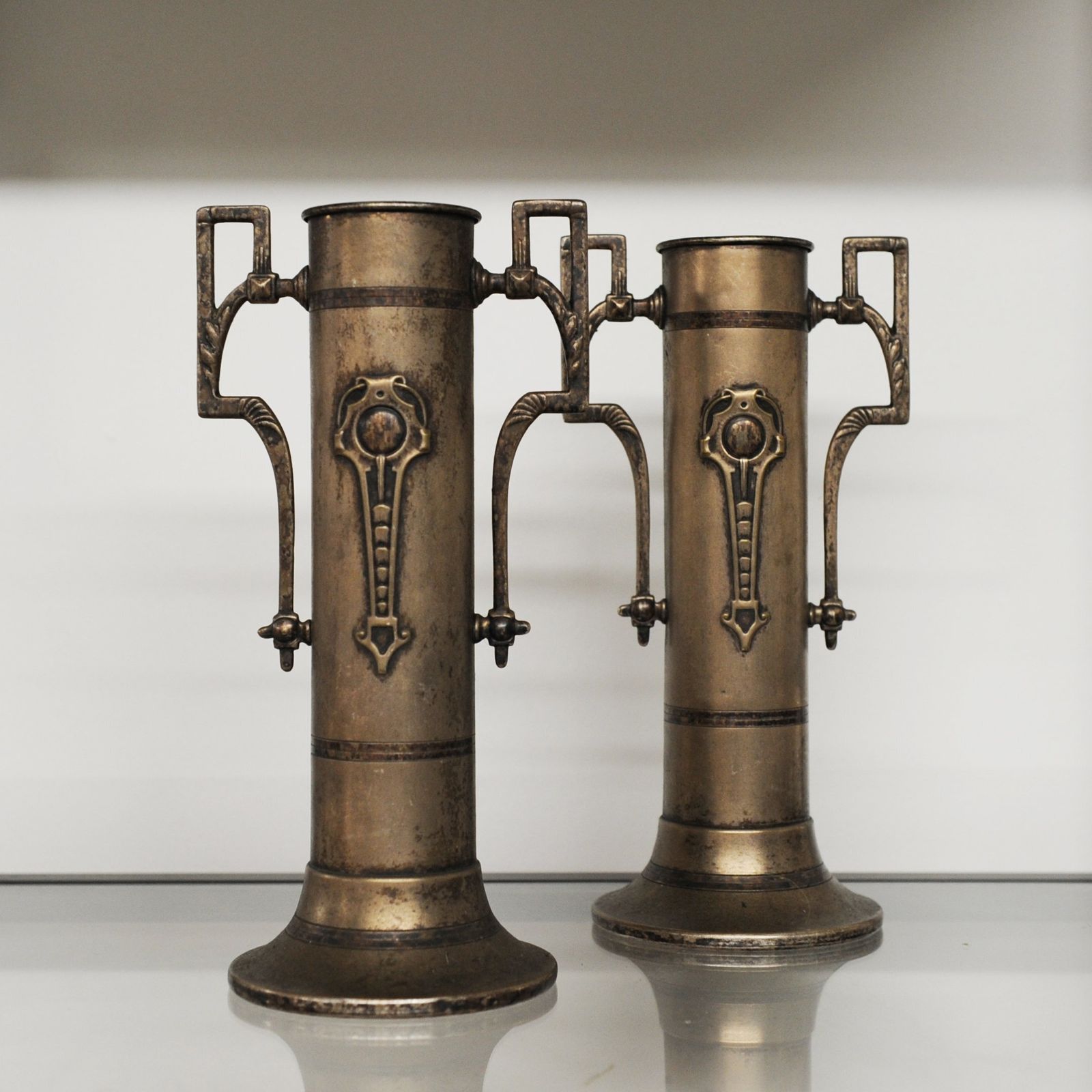 Art Nouveau Vases Attributed To Beldray England, 1900s photo Home Decor