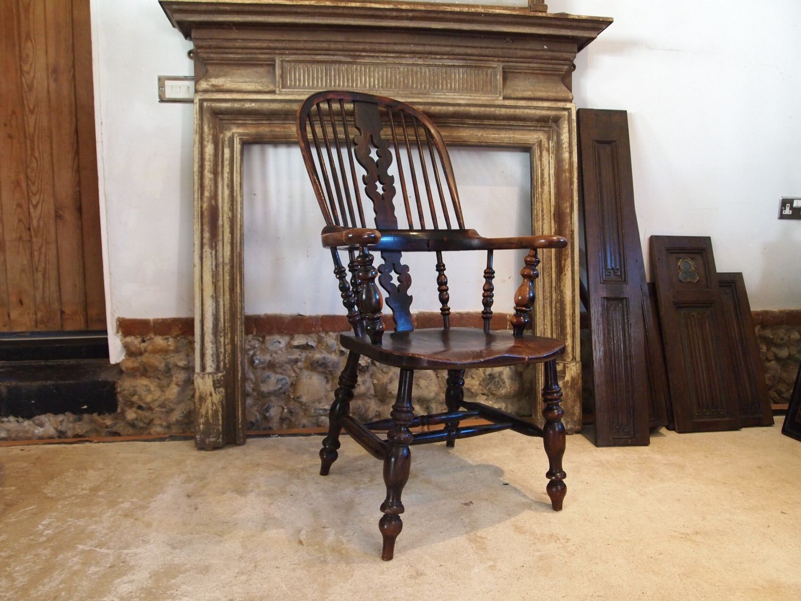 Chair Stunning Victorian Windsor Armchair Yew & Elm C1840 photo furniture