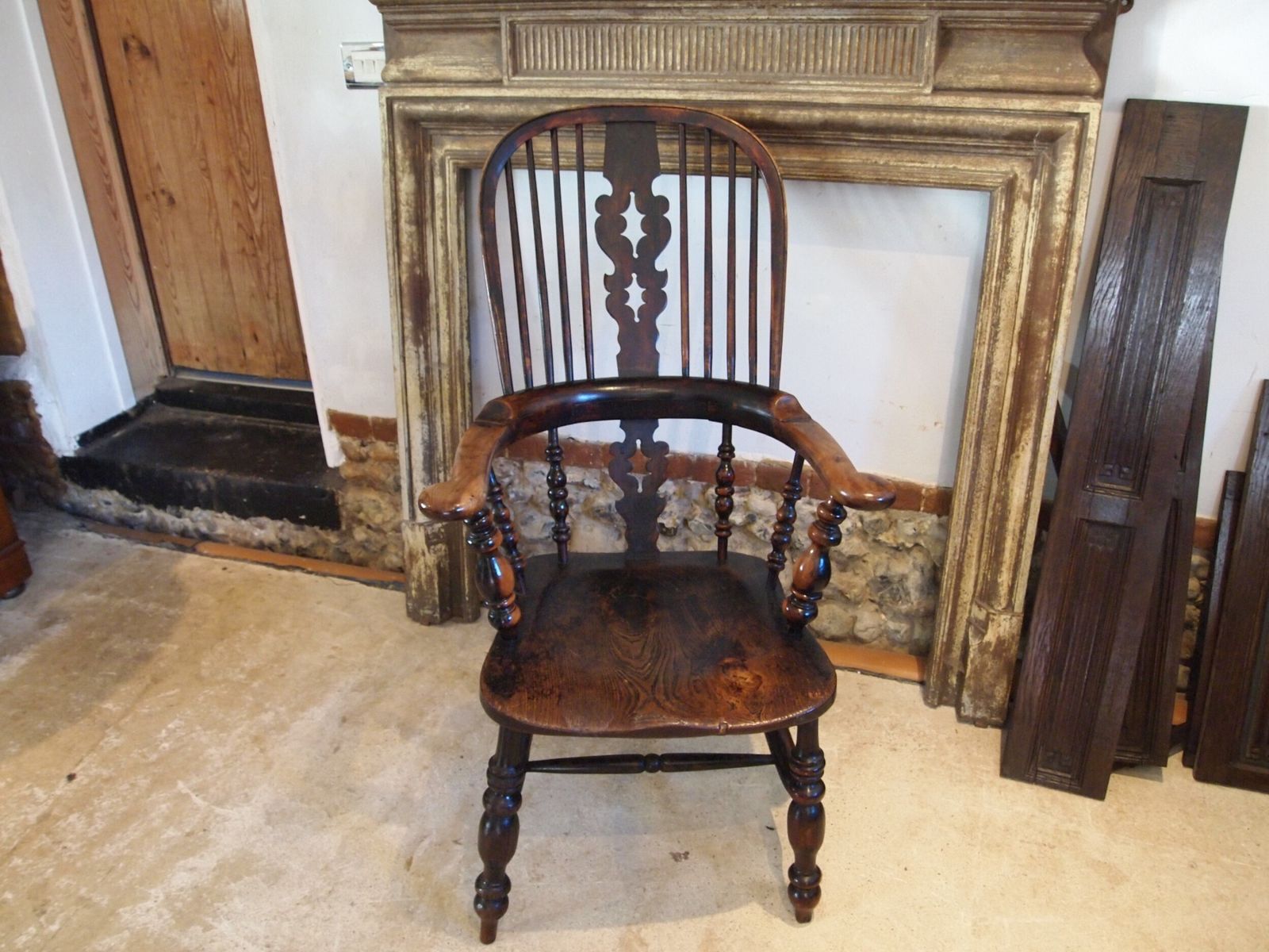 Chair Stunning Victorian Windsor Armchair Yew & Elm C1840 photo buy