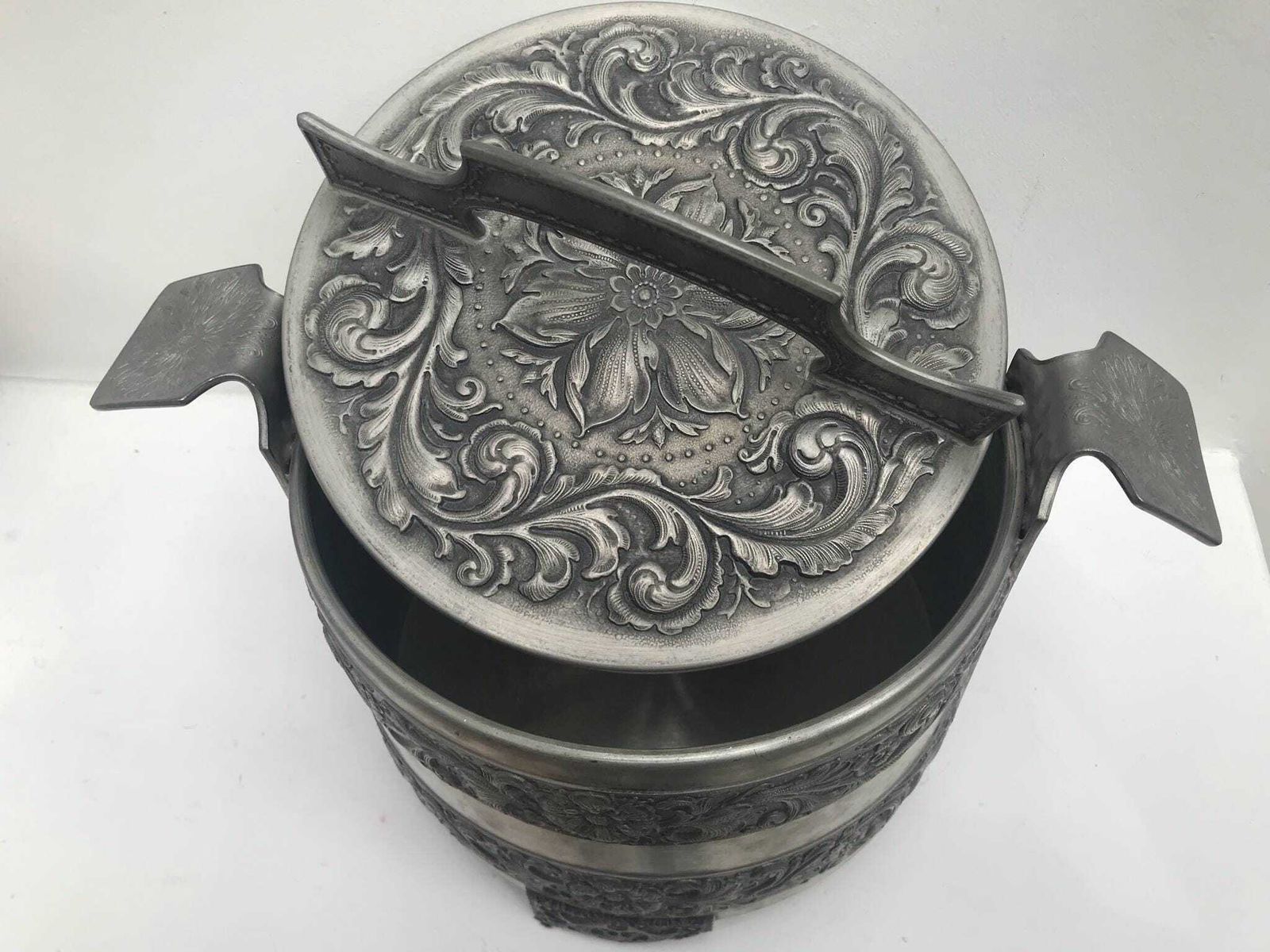photo furniture Pan Norwegian Pewter Pot With Lid Signed Eik Norway Herdet Tinn 1970 Viking Style Kitchen Decor Scandinavian Craftsmanship Collectible Gift