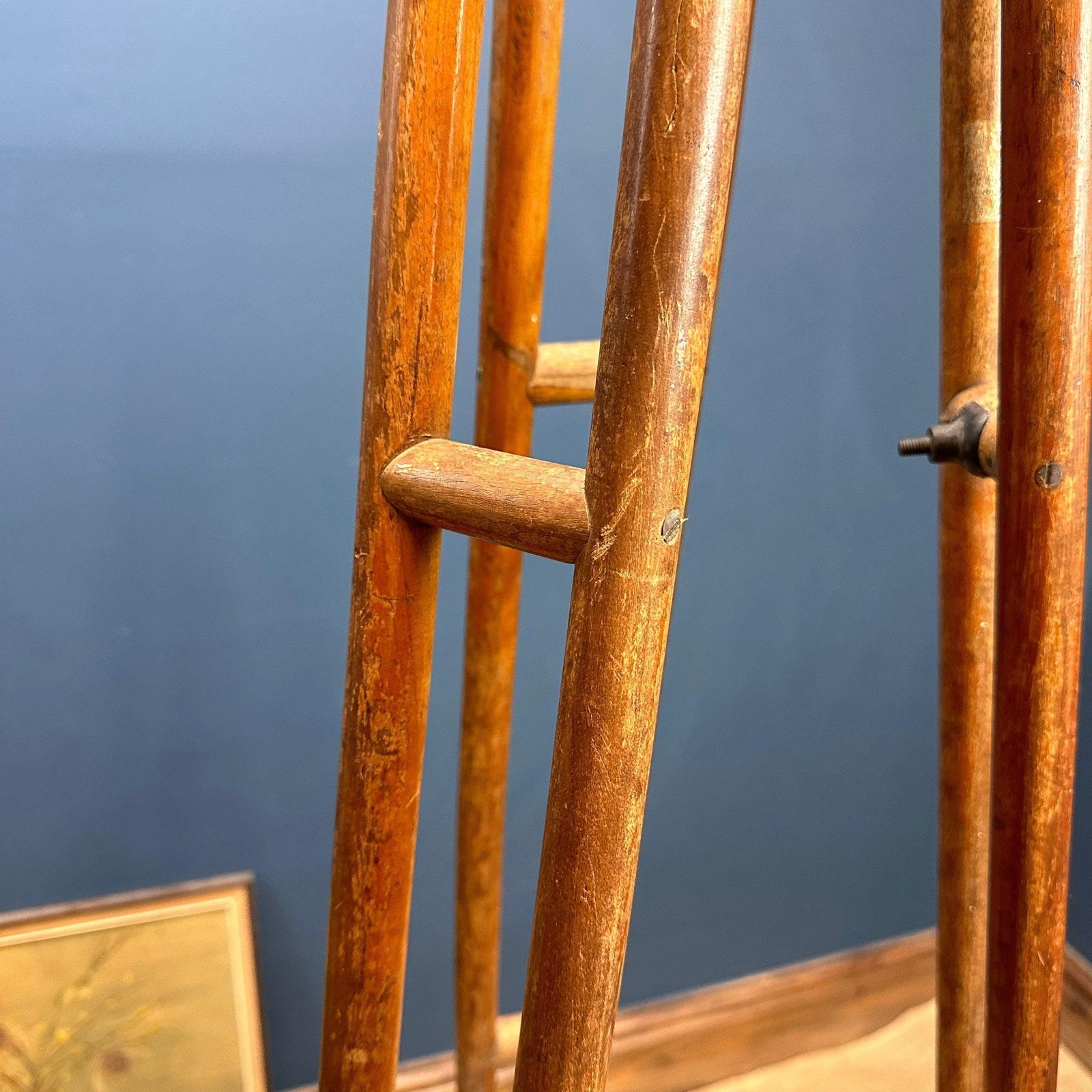Antique Wooden Surveyors Tripod Er Watt & Sons photo furniture
