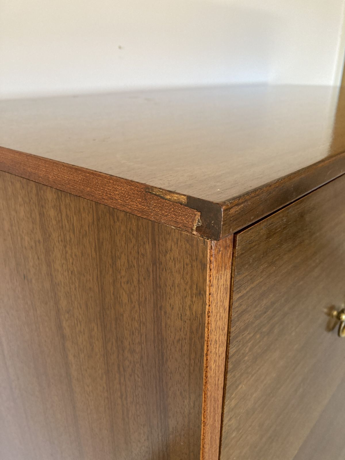 Mid Century G Plan Tola And Black Large Chest Of Drawers photo buy