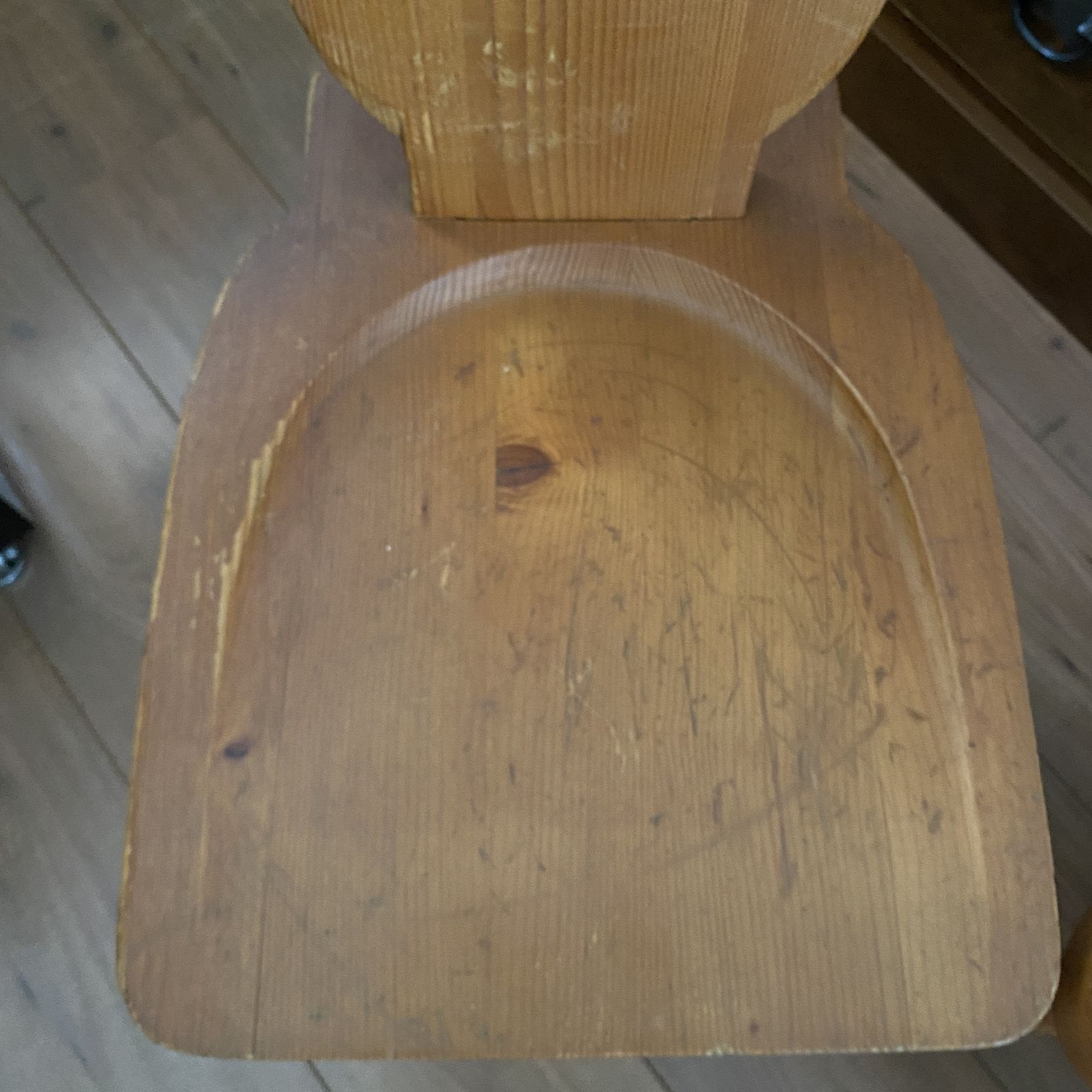 Polish 1970s Zydel Redyk B Alpine Tavern Style Wooden Dining Chairs Rustic Pine photo buy