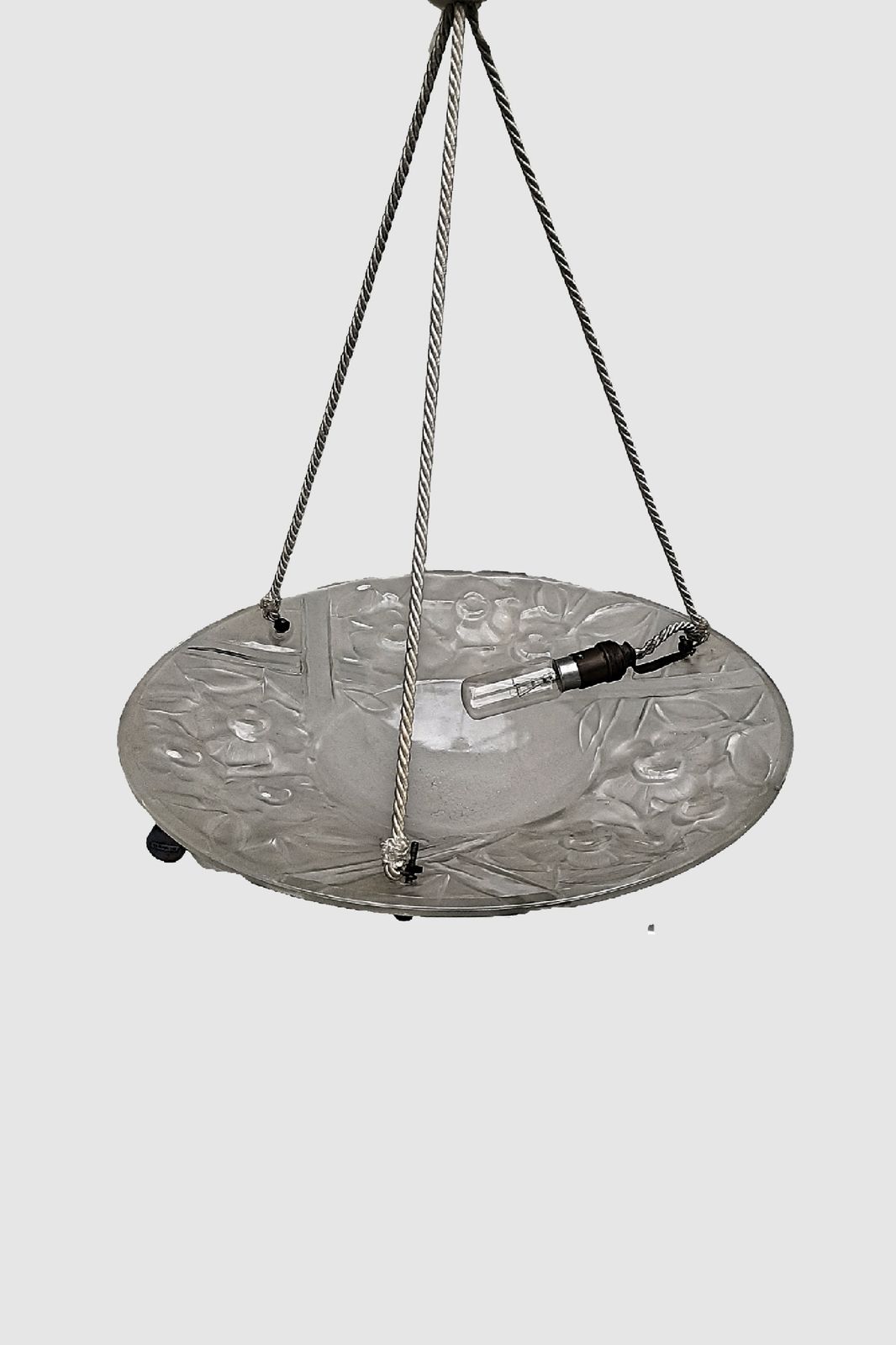Art Deco Pendant Light Signed Sevba.2 Classic Shape And Design Ideal For A Woman Or Girls Room France 1930s photo furniture