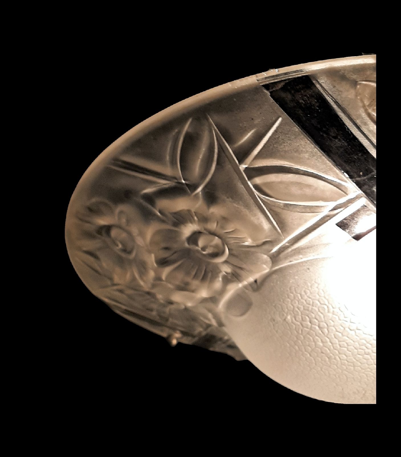 Art Deco Pendant Light Signed Sevba.2 Classic Shape And Design Ideal For A Woman Or Girls Room France 1930s photo 350.0