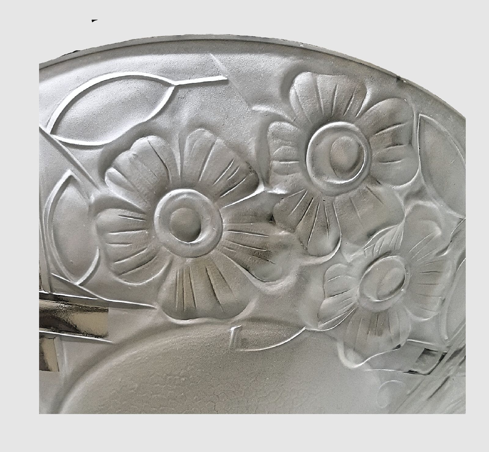 Art Deco Pendant Light Signed Sevba.2 Classic Shape And Design Ideal For A Woman Or Girls Room France 1930s photo vinterior