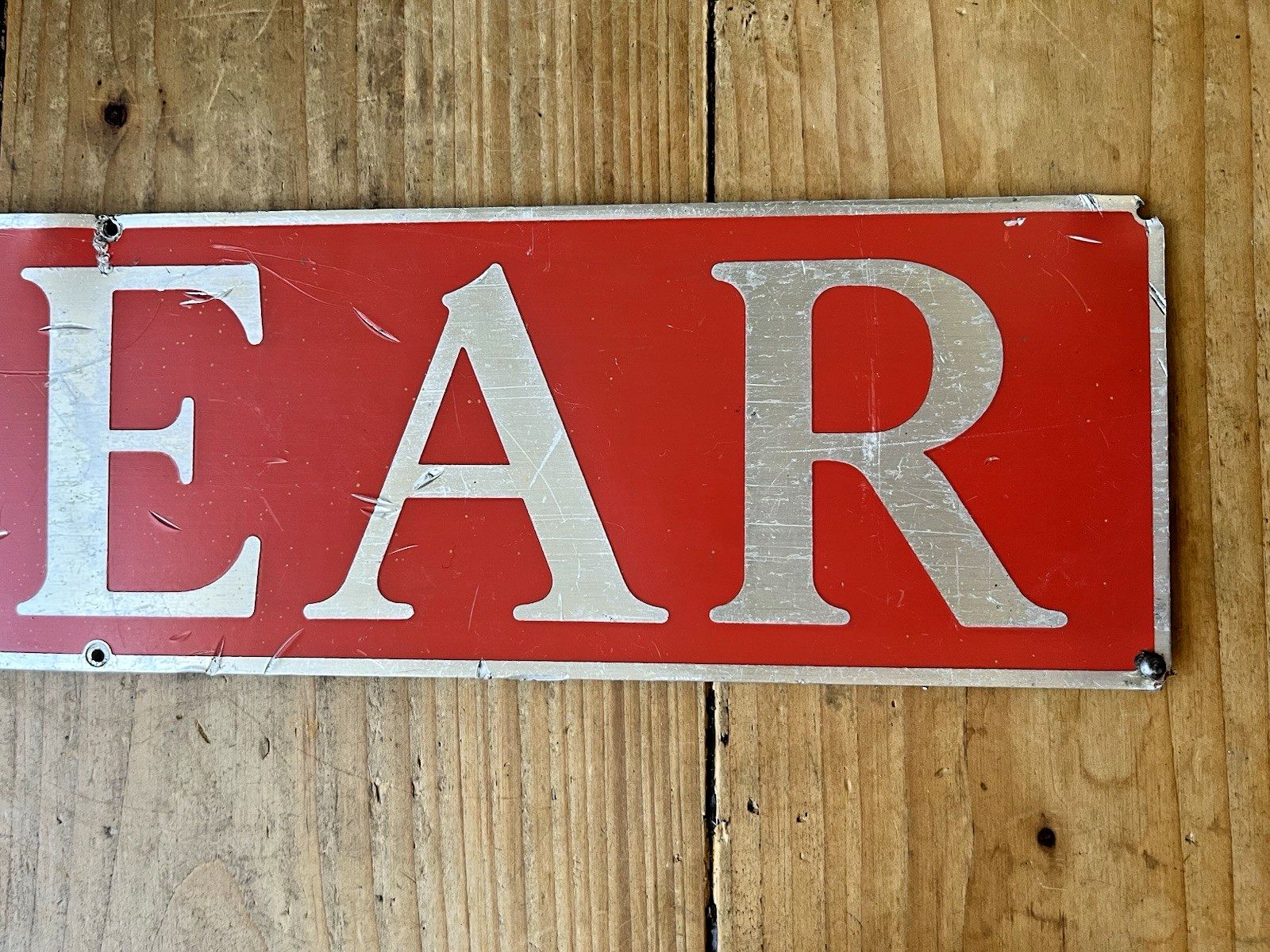 Vintage 18" Alloy Linear Diesel Locomotive Train Plaque Sign Name Plate Railway photo vintage