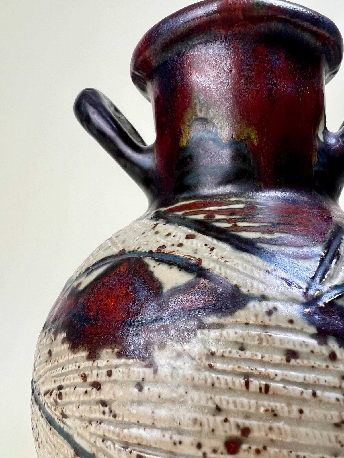 Rorkes Drift Studio Pottery, South Africa Handmade Pottery, Signed Ivy Molefe 1978, Rare Fine Art Ceramic, Zulu Pottery Collection, Folk Art photo 455.0