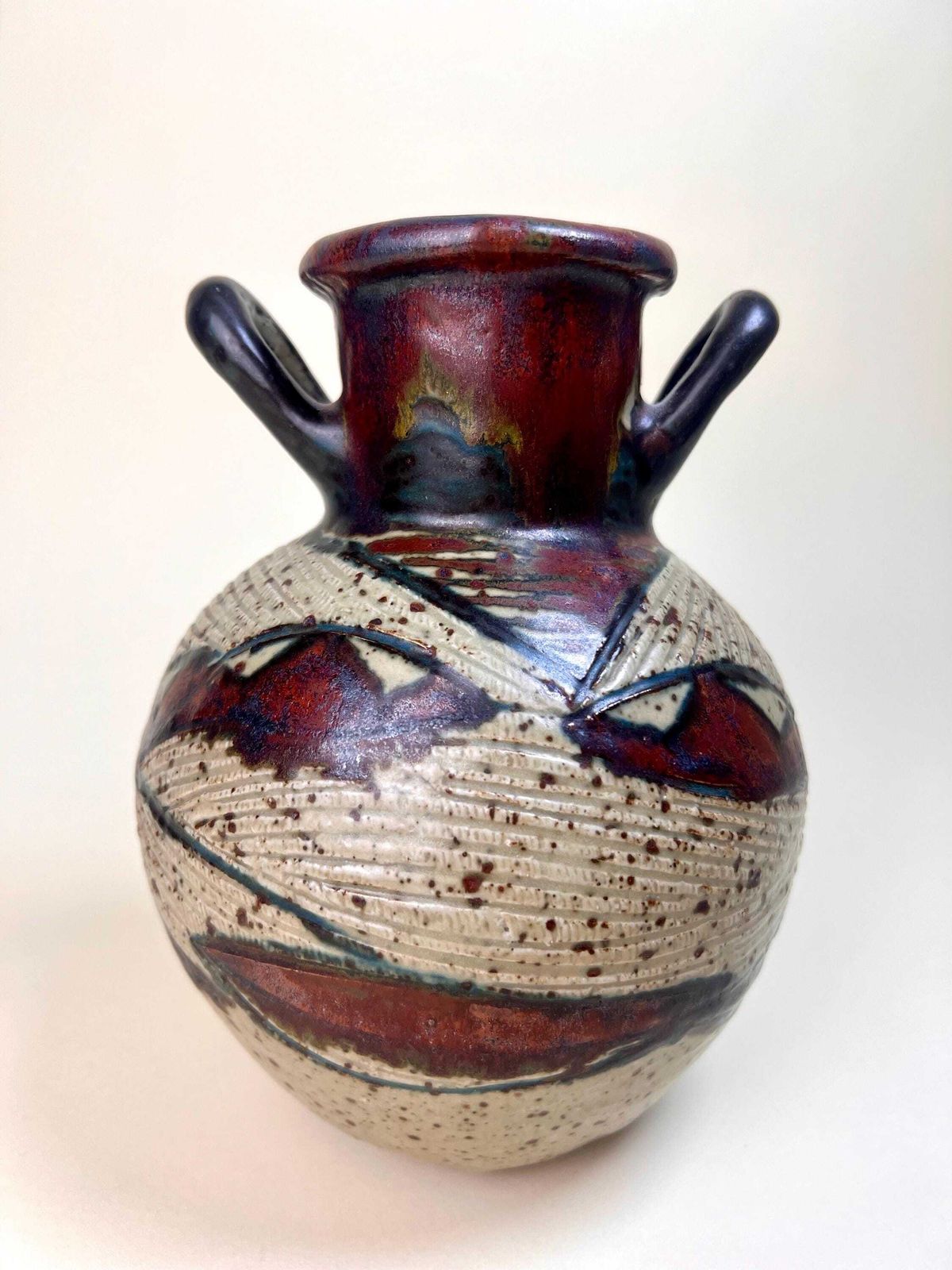 Rorkes Drift Studio Pottery, South Africa Handmade Pottery, Signed Ivy Molefe 1978, Rare Fine Art Ceramic, Zulu Pottery Collection, Folk Art photo vintage
