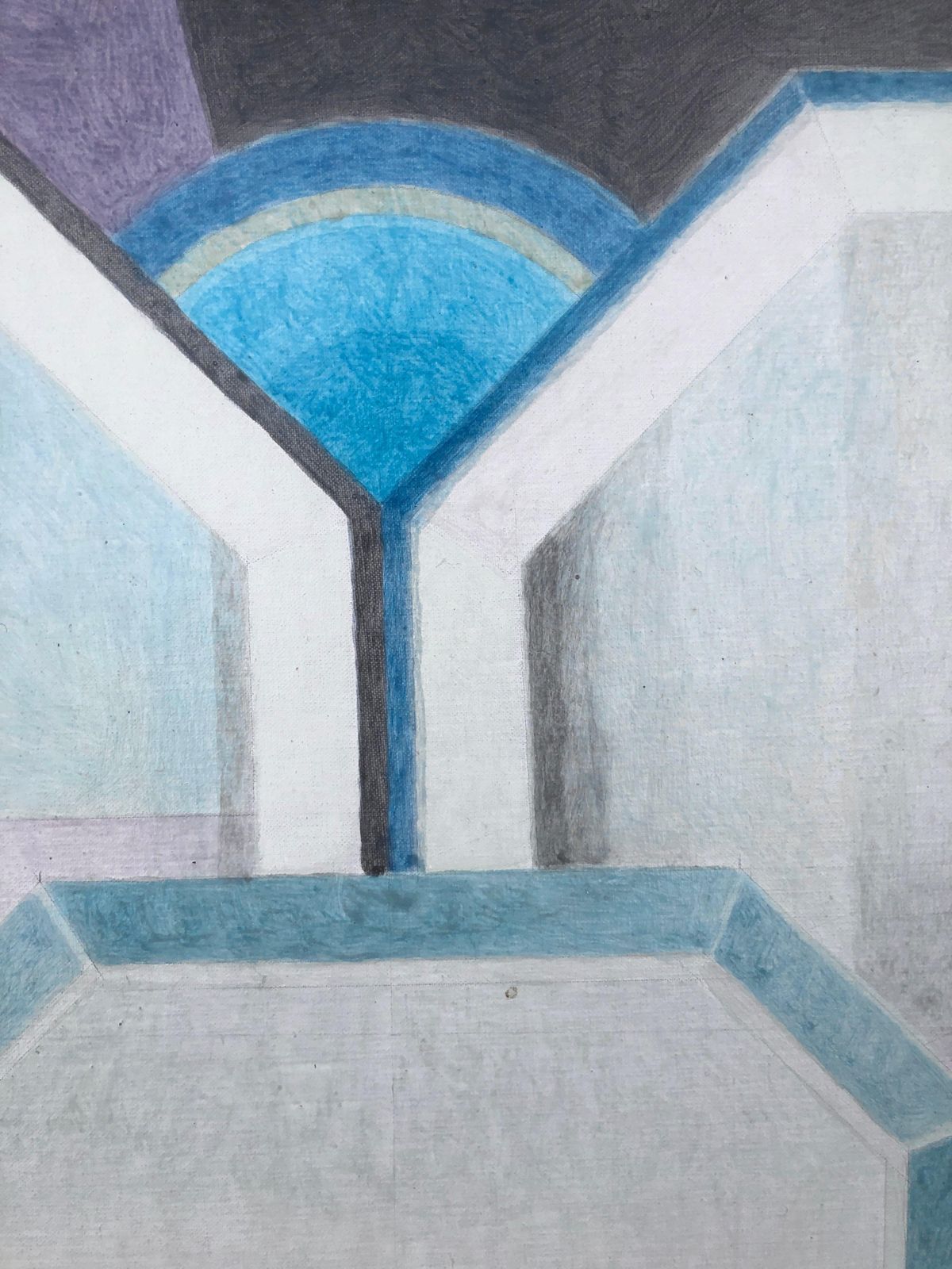 Francesc Todó – Spaans Geometrisch Stilleven, Constructivistisch Mediterraan Modernistisch Schilderij, 1975 photo vinterior