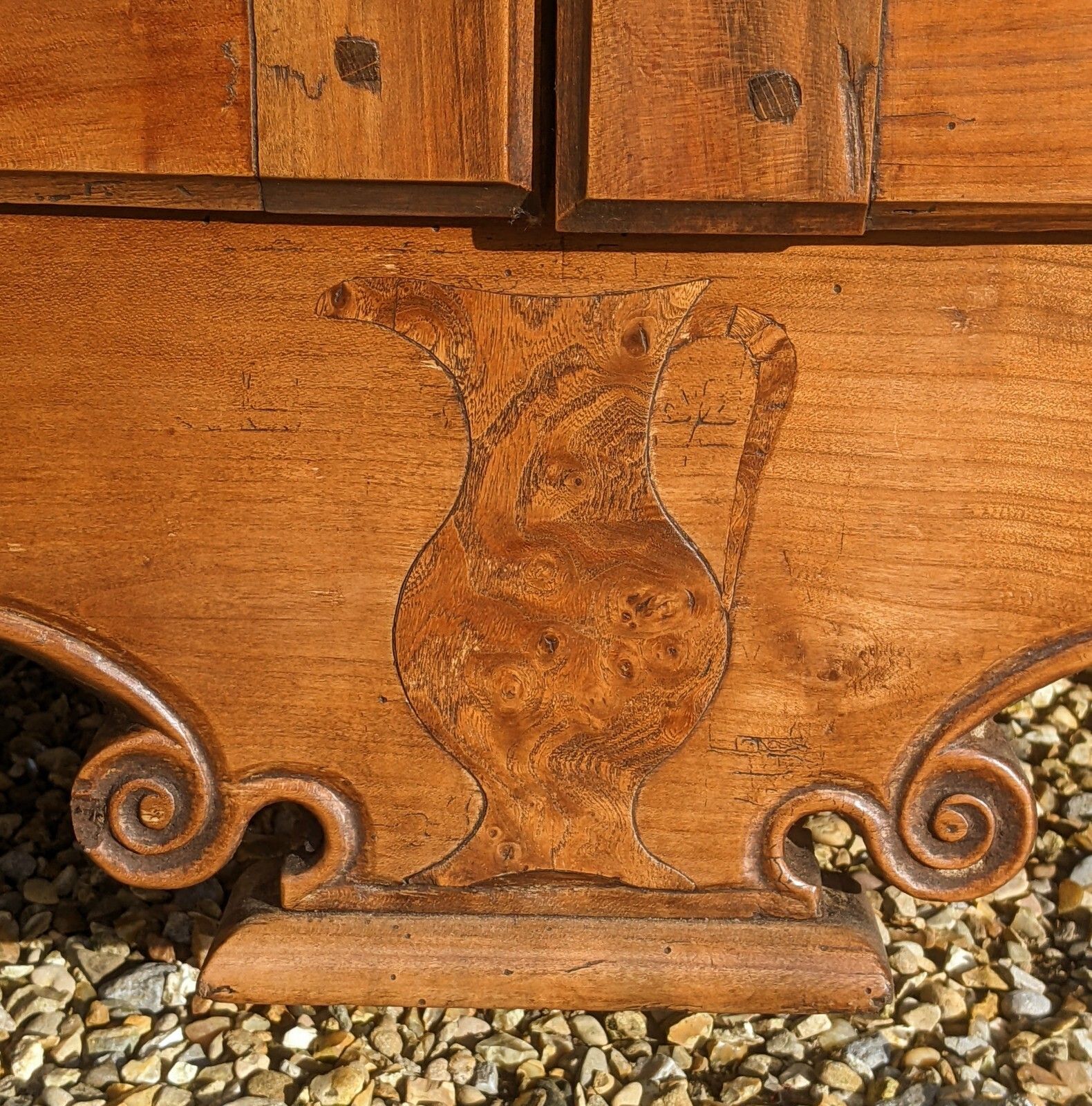photo furniture Antique French Pantry Cabinet Fruitwood Provence