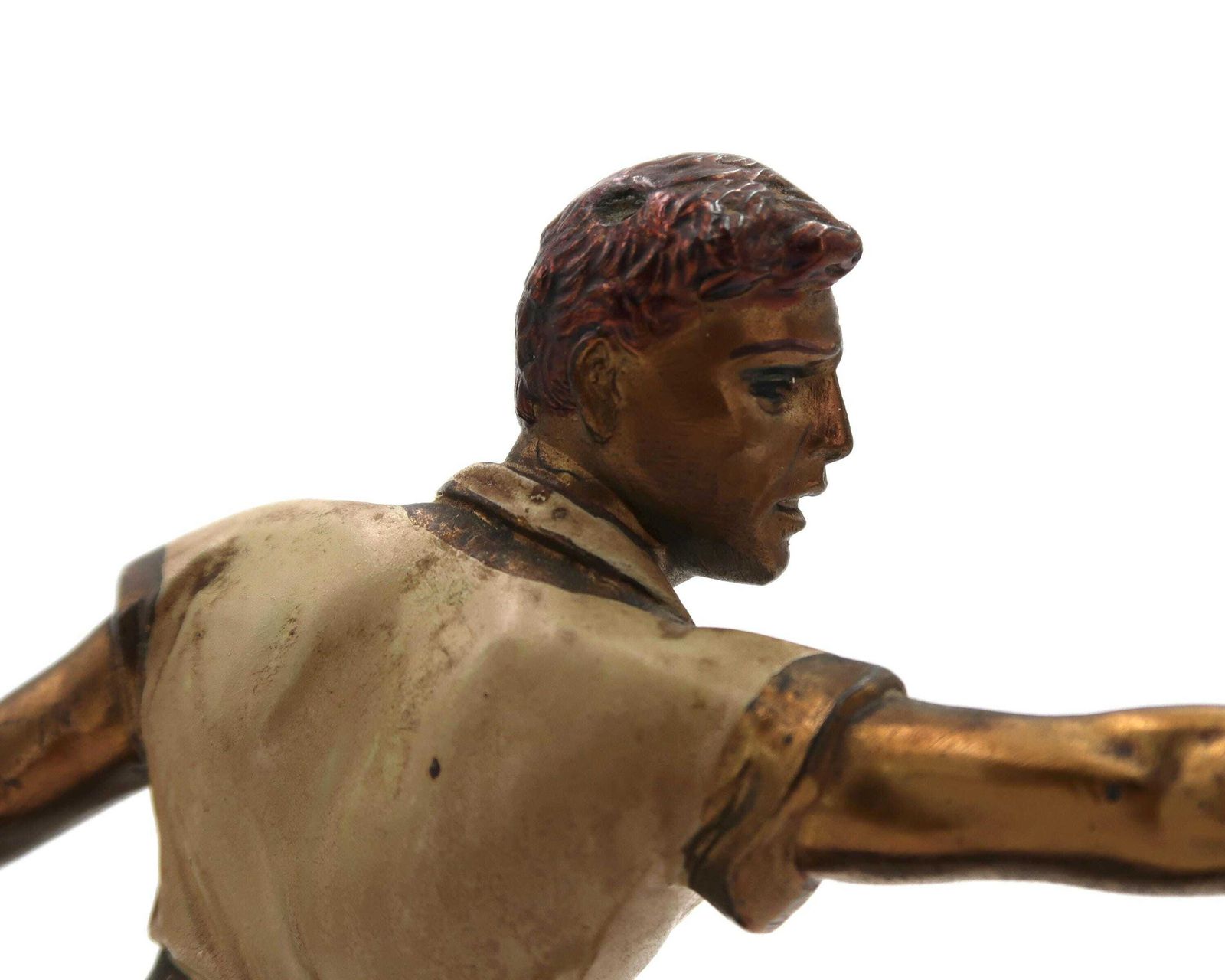Franse Art Deco Sculptuur, Man Die Petanque Speelt, Jaren 1920 / Frankrijk, Woondecoratie, Antiek photo vinterior