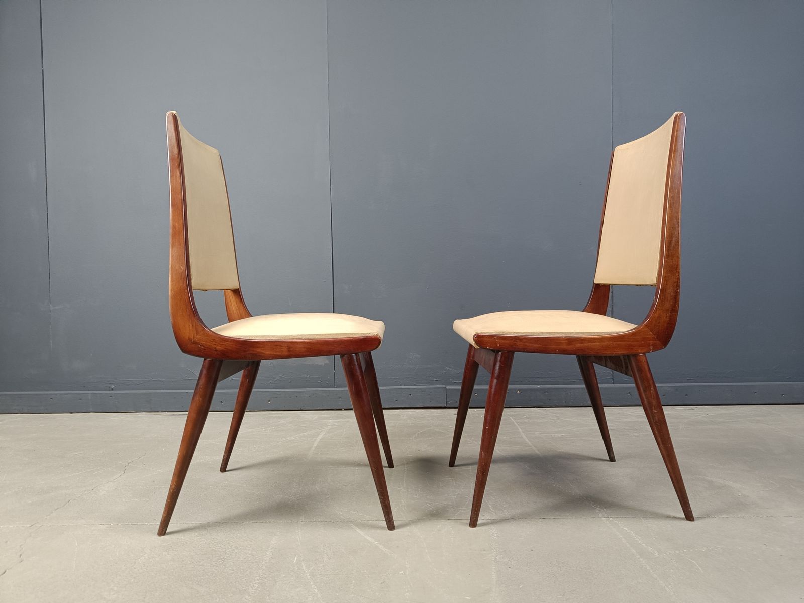 Mid Century Italian Dining Chairs, 1950s   Set Of 6 photo Furniture