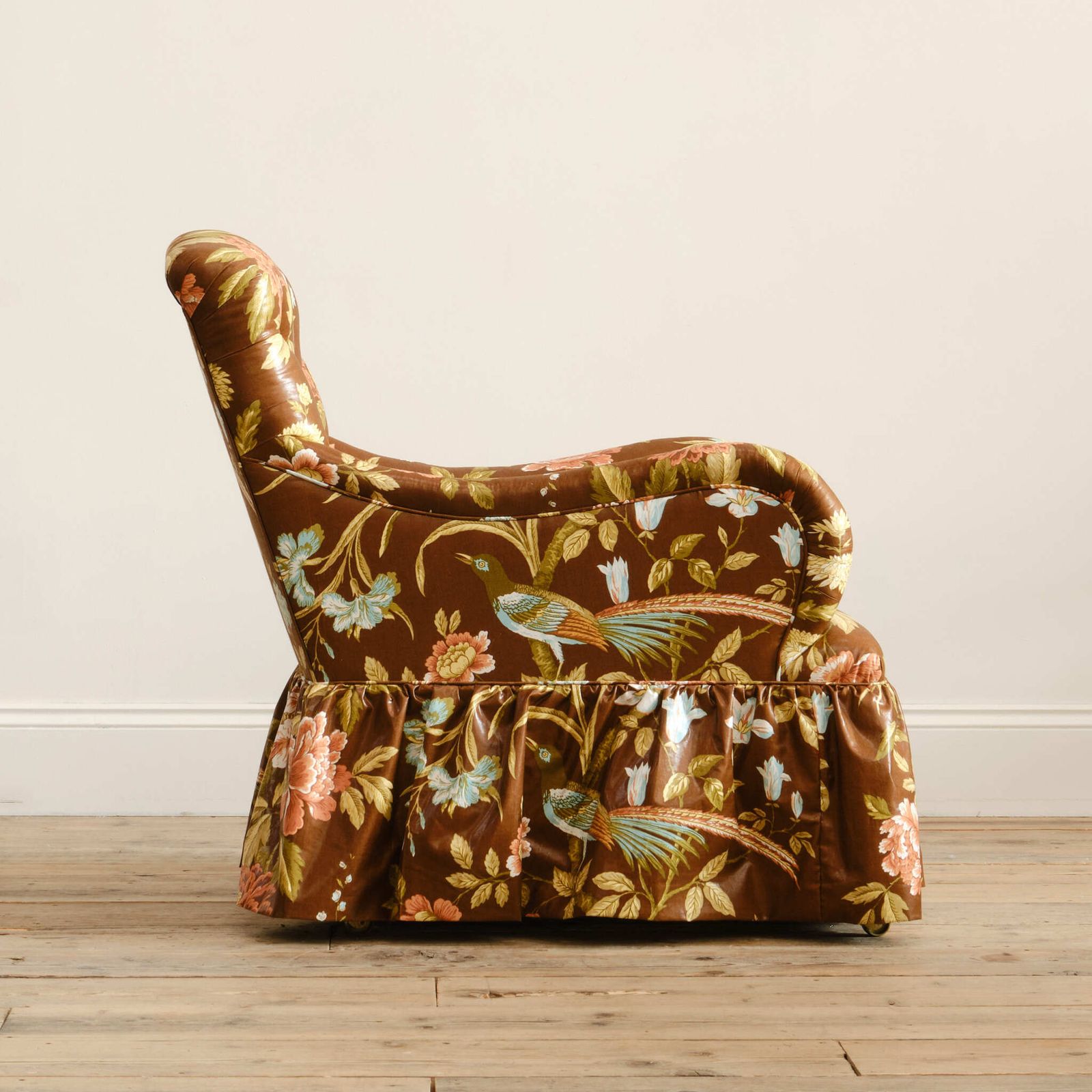 photo vintage Whytock & Reid Armchair In Vintage Sanderson Floral Chintz