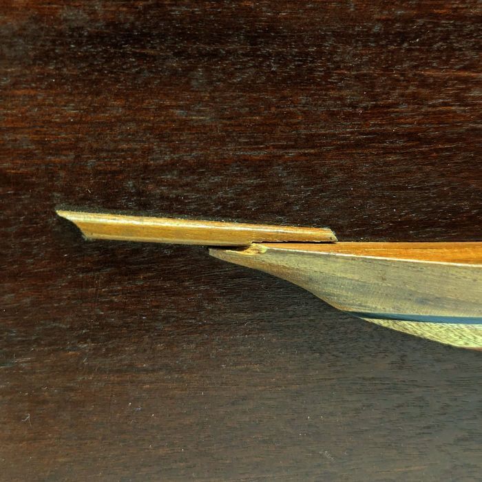 Half Hull Of A Wooden Boat photo furniture
