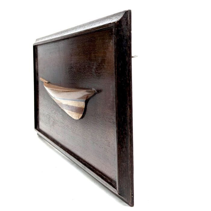 Half Hull Of A Wooden Boat photo Home Decor