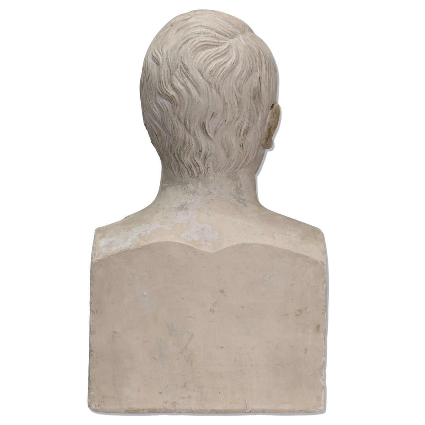 19th Century Plaster Bust Signed Escursan, Spirit Of Aix, 19th Century photo vinterior