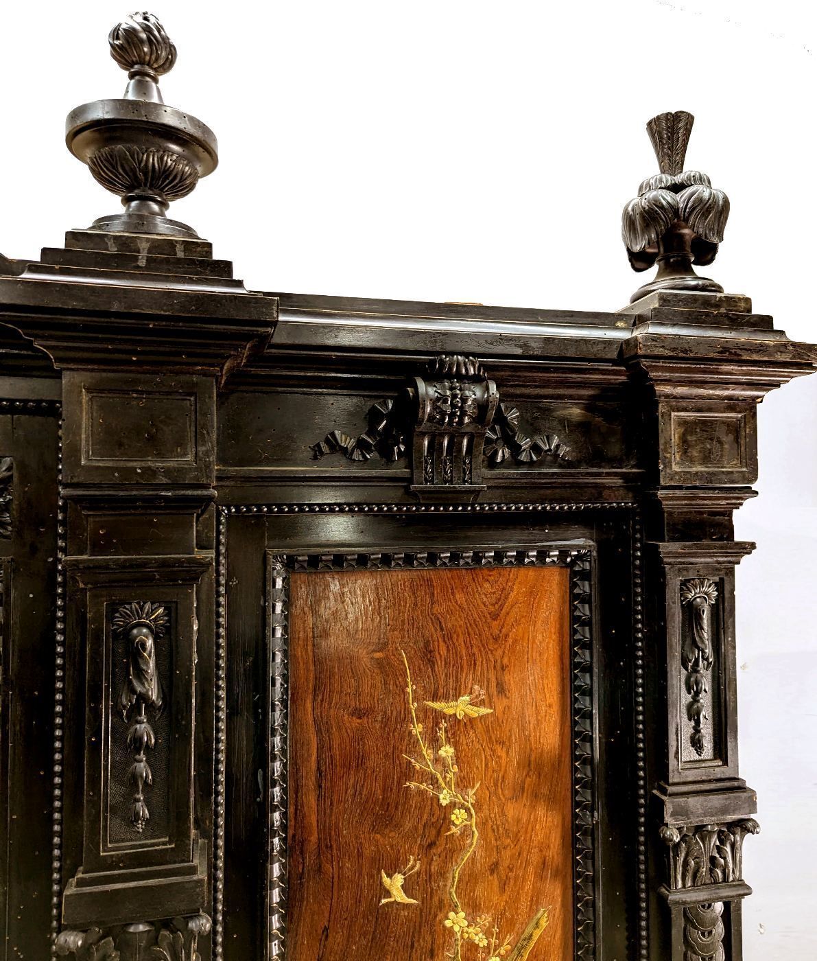 photo vinterior Napoleon III Armoire Decorated With Lacquer Panels And Japanese Inlays, Meiji Period