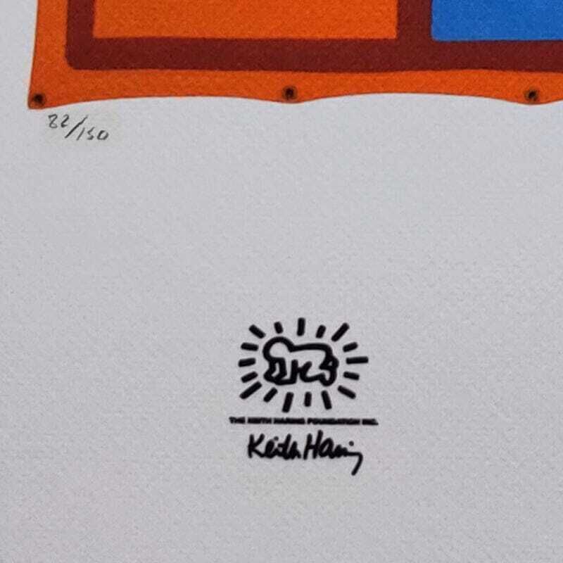 1990s  Gorgeous Keith Haring Limited Edition Lithograph photo buy