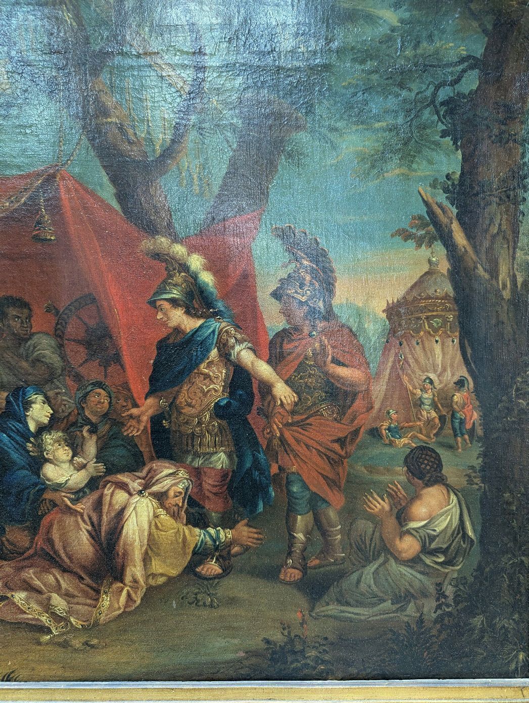 The Queens Of Persia At The Feet Of Alexander Circle Of Charles Lebrun Oil On Canvas 17th Century photo Art